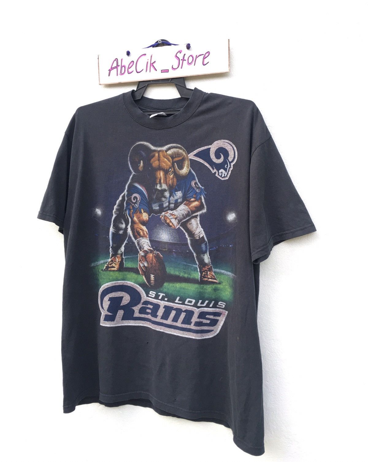 NFL × Vintage Vintage NFL St. Louis Rams T-Shirt Size US XL / EU 56 / 4 - 4 Thumbnail