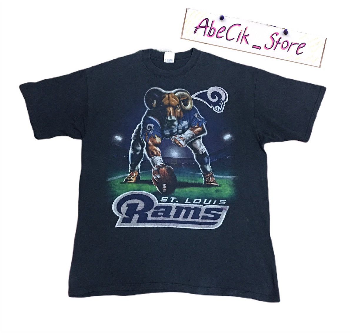 Image of Nfl St. Louis Rams T-Shirt in Black, Men's (Size XL)