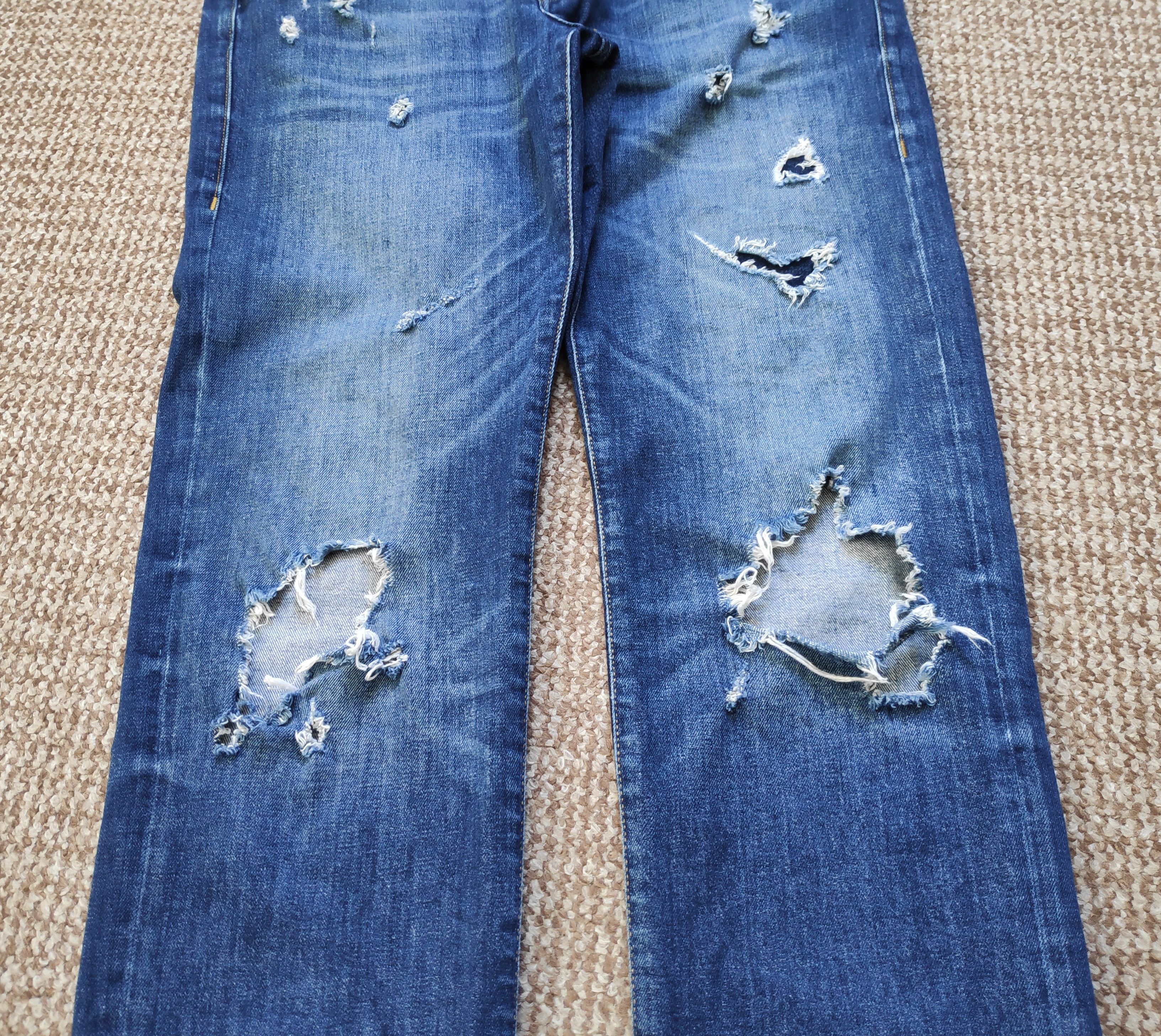 True Religion True Religion Distressed Rocco Relaxed Skinny Denim Jeans Size US 34 / EU 50 - 2 Thumbnail