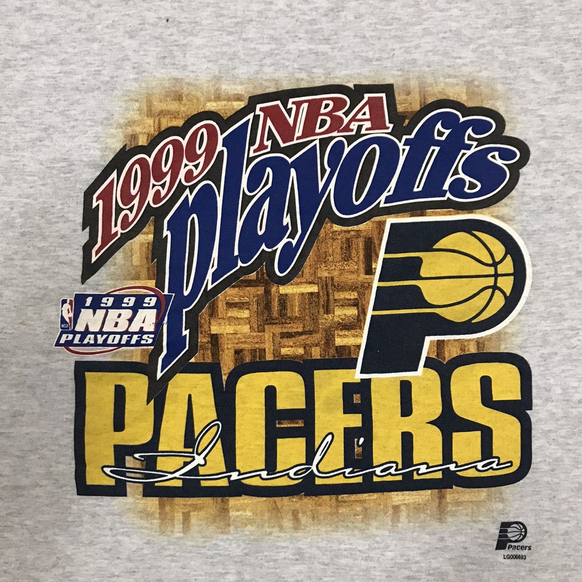 NBA × Tultex × Vintage Vintage 90s Playoffs Pacers Nba Tshirt Size US L / EU 52-54 / 3 - 6 Thumbnail
