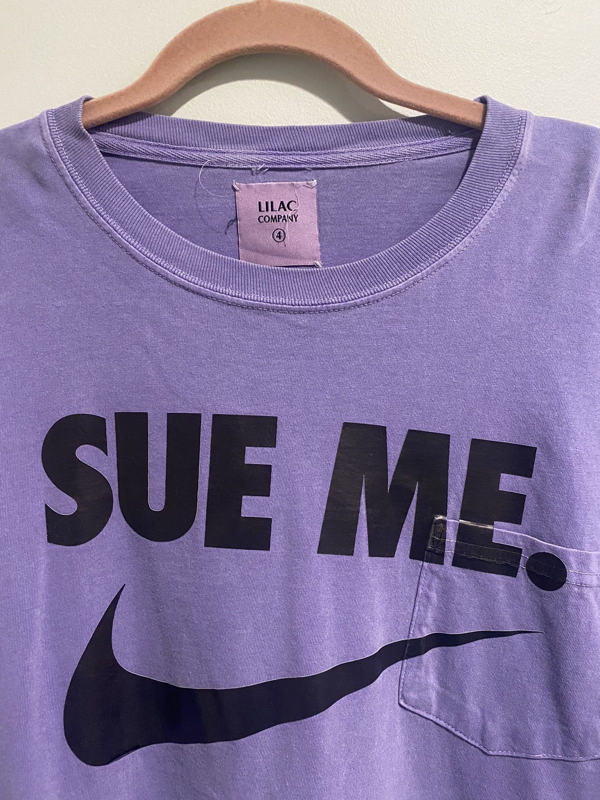 Other Stickie213 x Lilac Company Sue Me Long Sleeve Pocket T-shirt Size US XL / EU 56 / 4 - 4 Thumbnail
