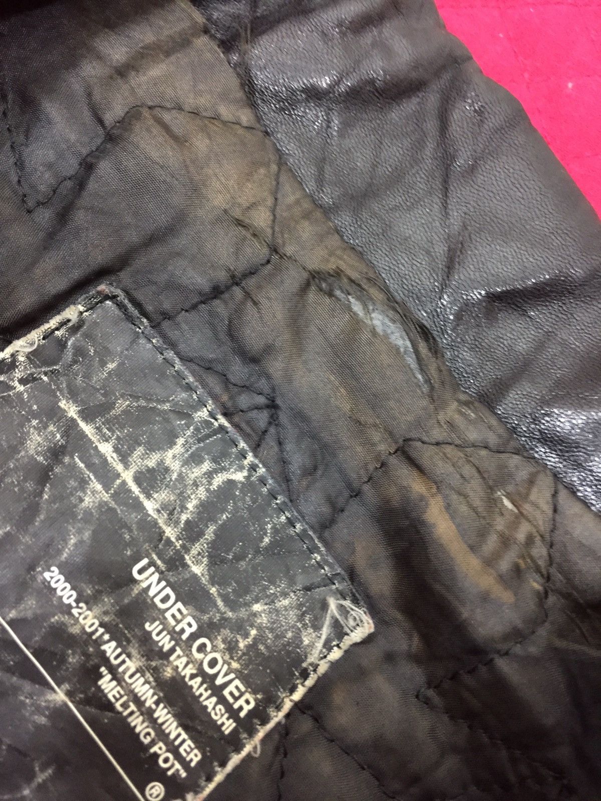 Jun Takahashi × Undercover Undercover Leather Jacket 00-01 Autumn Winter. J086 Size US M / EU 48-50 / 2 - 14 Thumbnail