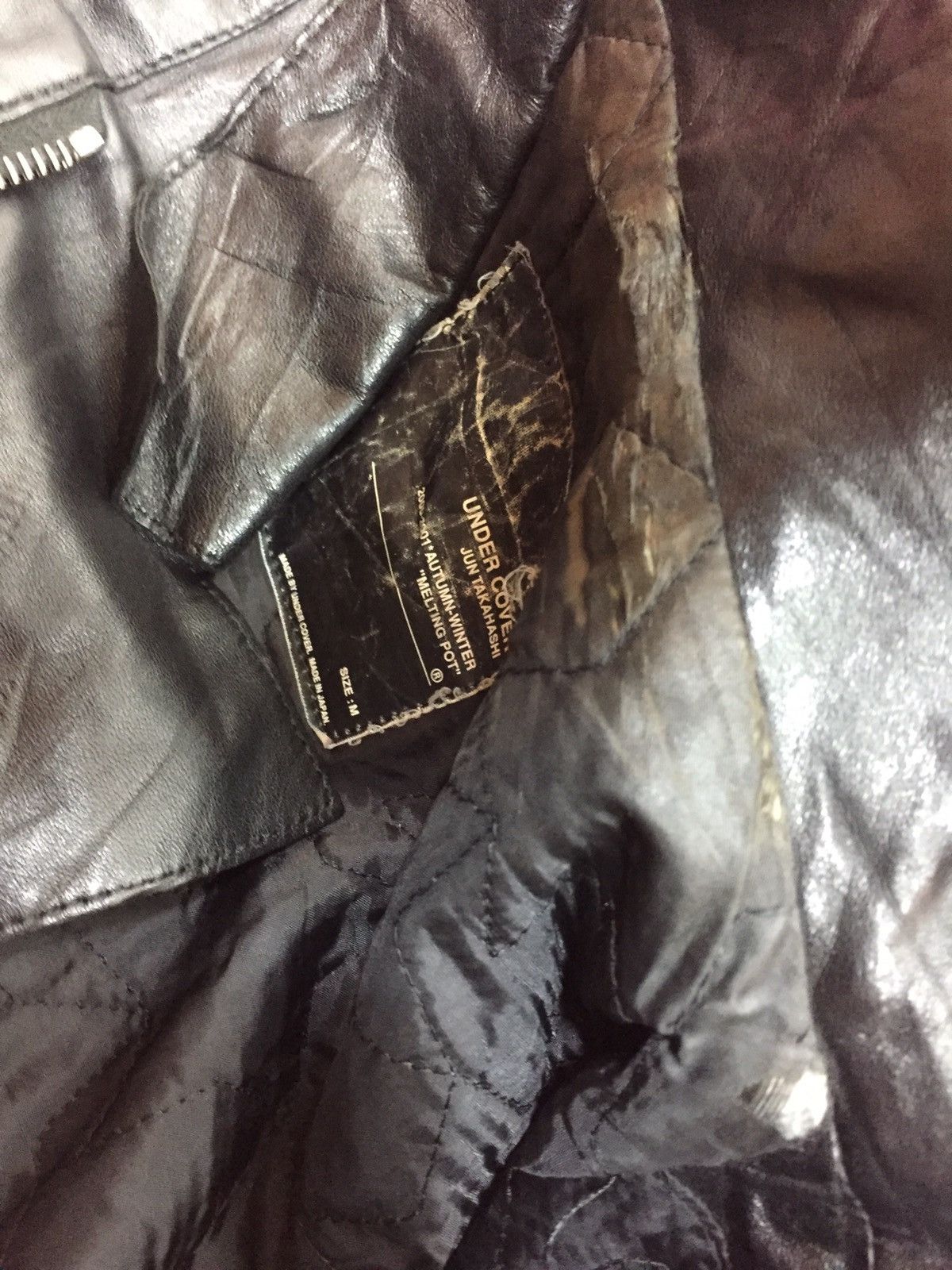 Jun Takahashi × Undercover Undercover Leather Jacket 00-01 Autumn Winter. J086 Size US M / EU 48-50 / 2 - 15 Thumbnail