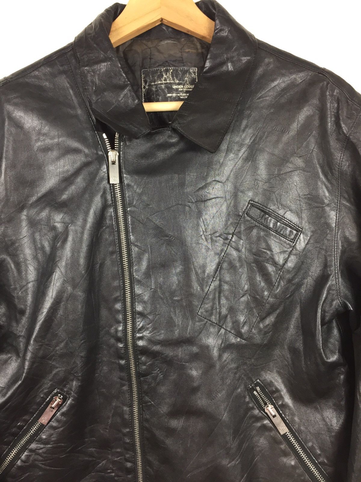 Jun Takahashi × Undercover Undercover Leather Jacket 00-01 Autumn Winter. J086 Size US M / EU 48-50 / 2 - 4 Thumbnail