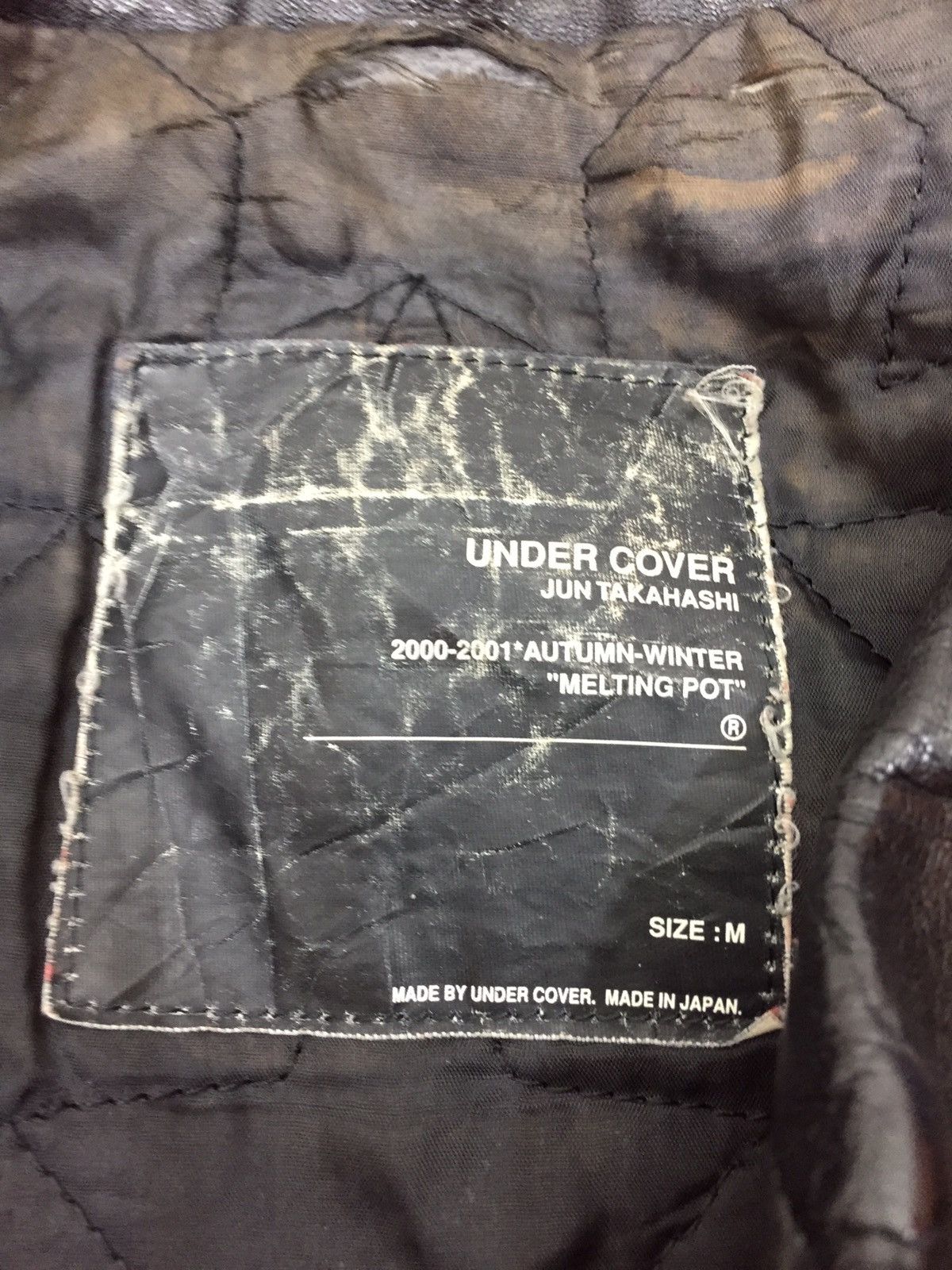 Jun Takahashi × Undercover Undercover Leather Jacket 00-01 Autumn Winter. J086 Size US M / EU 48-50 / 2 - 16 Thumbnail