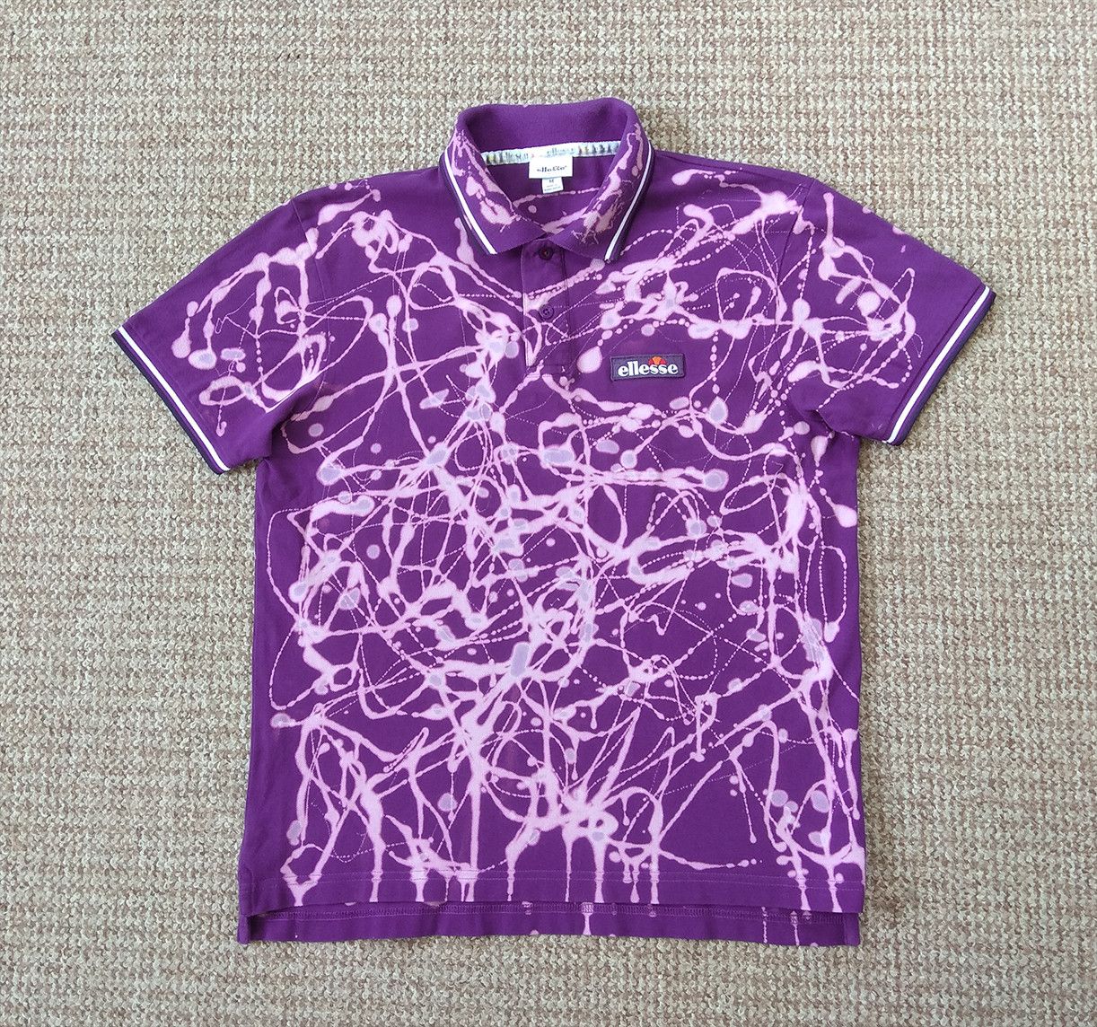 Ellesse Ellesse Vintage Psychedelic Polo Shirt Size US M / EU 48-50 / 2 - 1 Thumbnail
