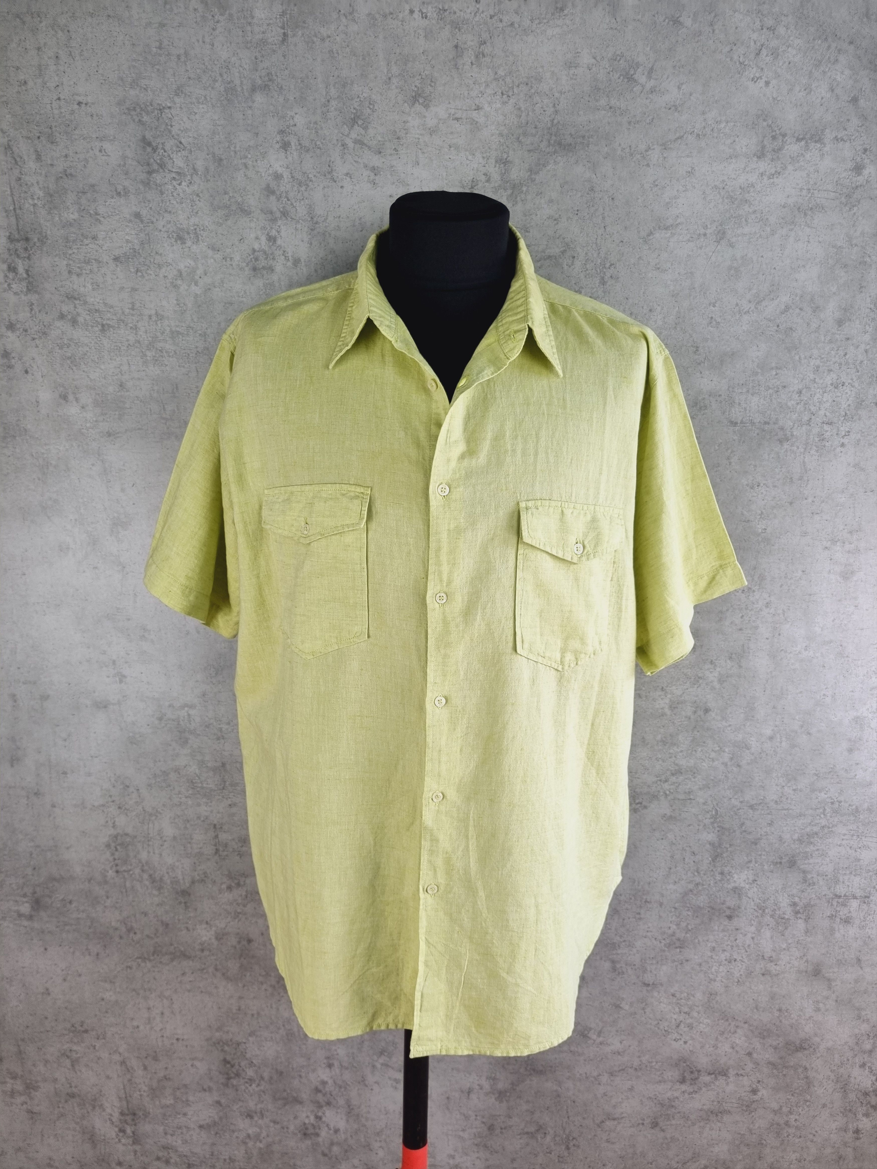 Balmain × Vintage 90s Rare Linen BALMAIN Beautiful Shirt Size US XXL / EU 58 / 5 - 1 Thumbnail