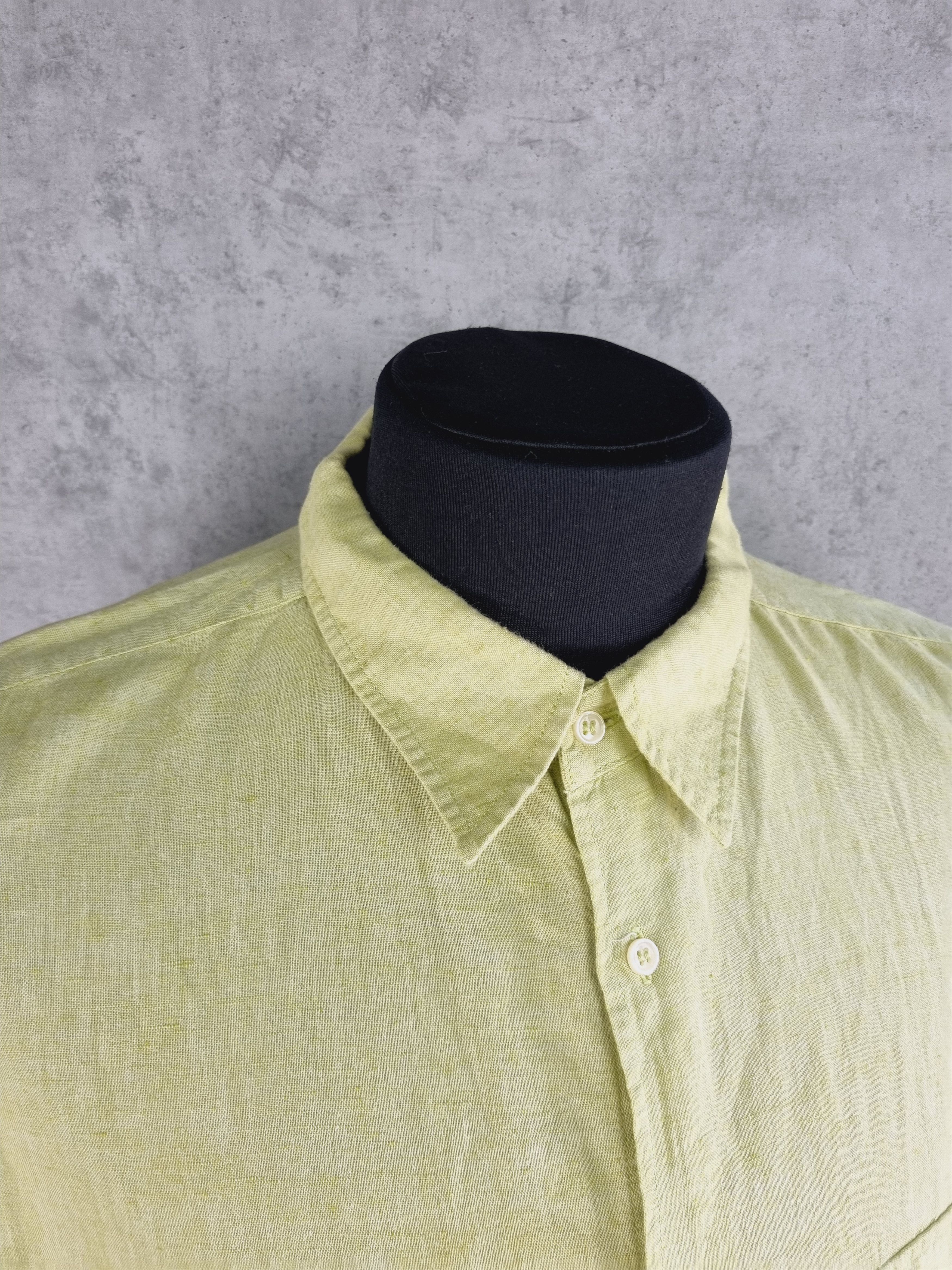 Balmain × Vintage 90s Rare Linen BALMAIN Beautiful Shirt Size US XXL / EU 58 / 5 - 5 Thumbnail