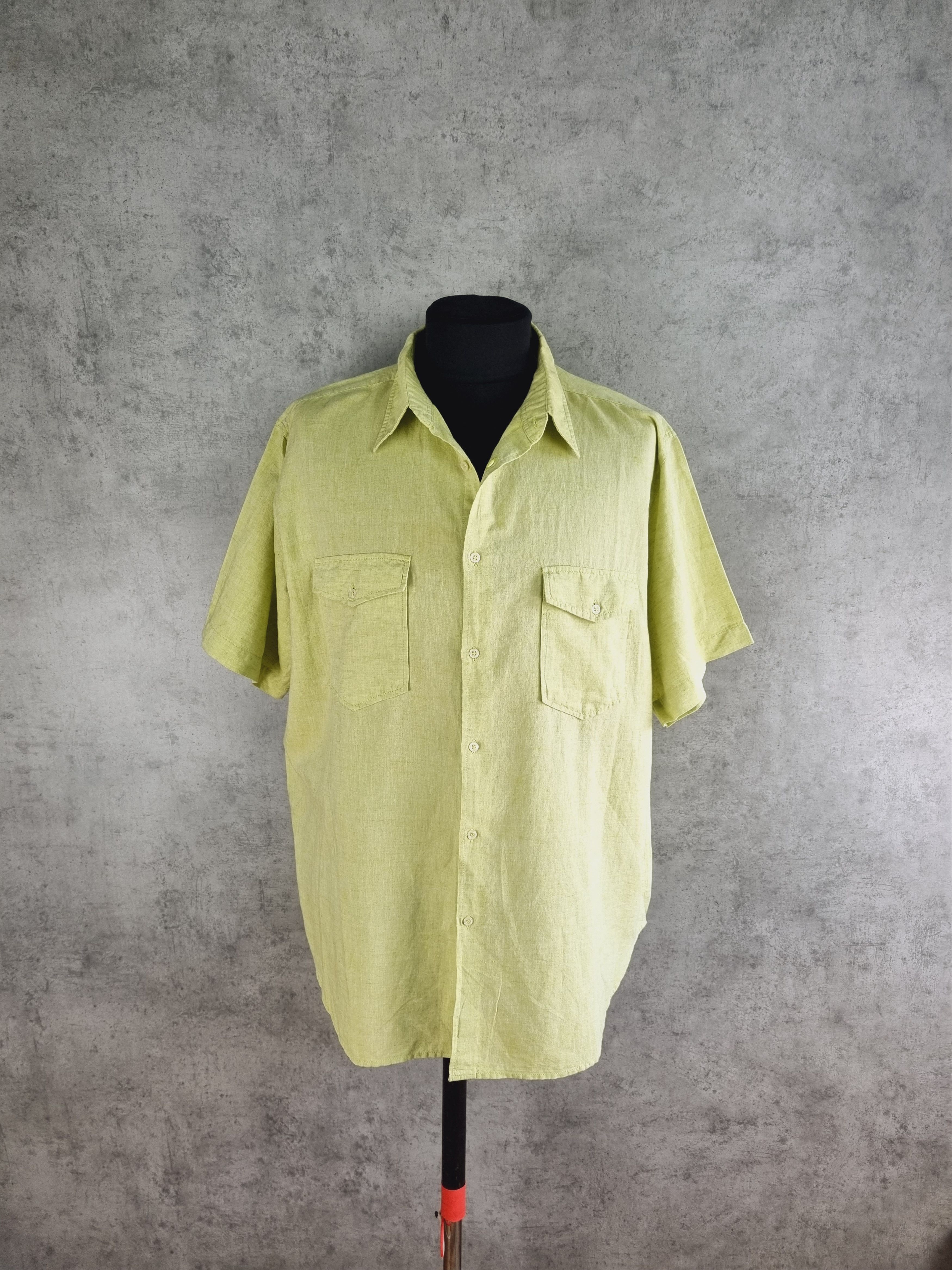Balmain × Vintage 90s Rare Linen BALMAIN Beautiful Shirt Size US XXL / EU 58 / 5 - 2 Thumbnail