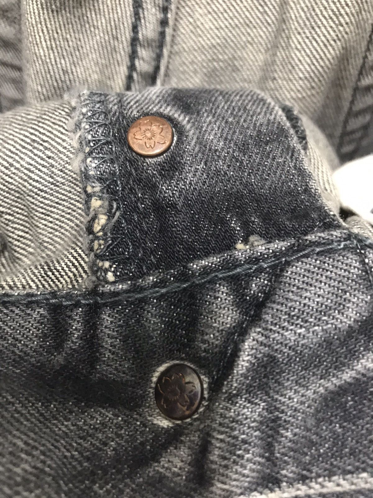 BRU NA BOINNE Bru Na Boinne Japan Black Grey Distressed Denim Jeans Size US 32 / EU 48 - 8 Thumbnail