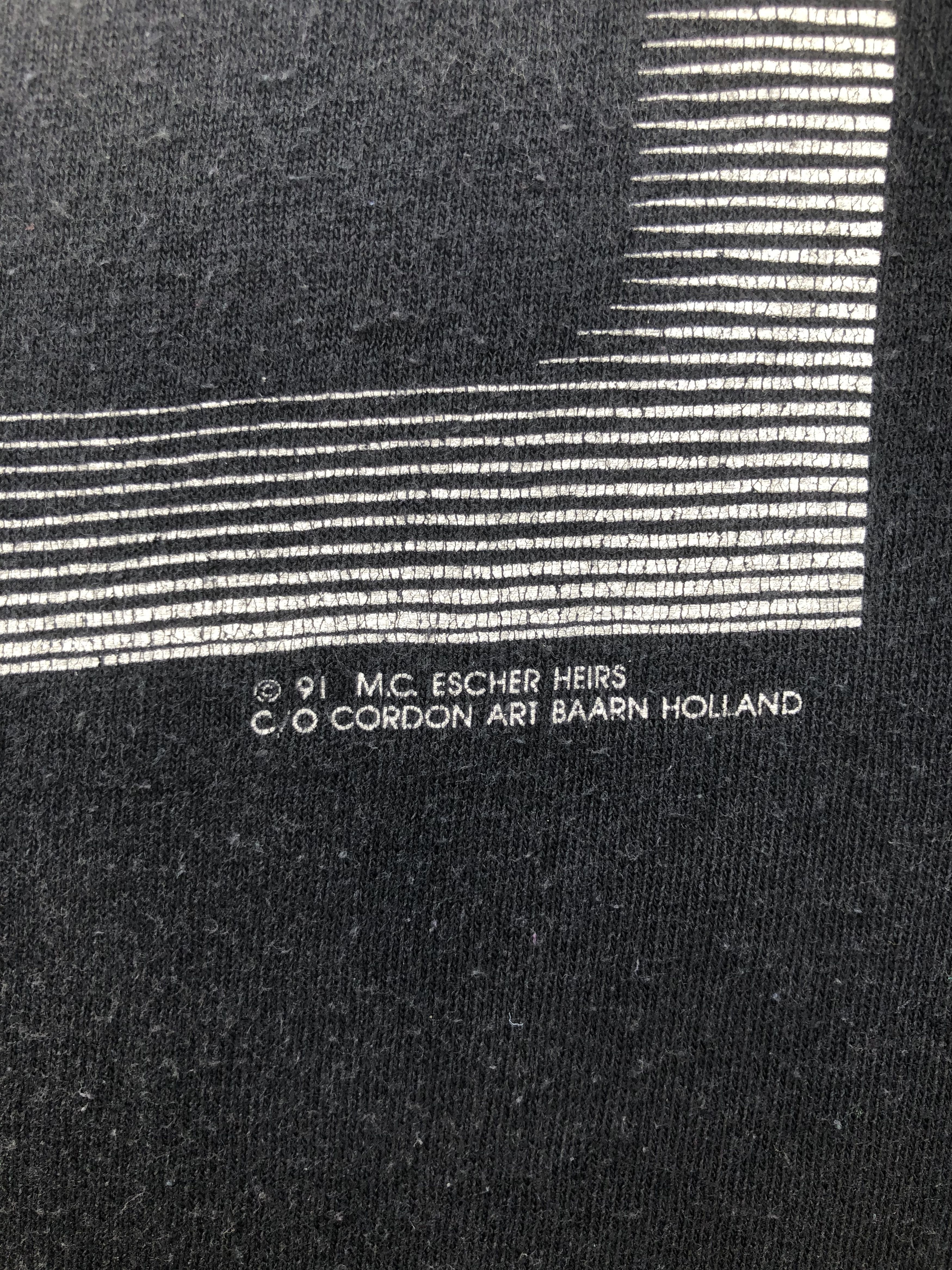 Vintage RARE🔥VINTAGE 1991 M.C. ESCHER ART SINGLE STITCH TEE Size US XL / EU 56 / 4 - 4 Thumbnail