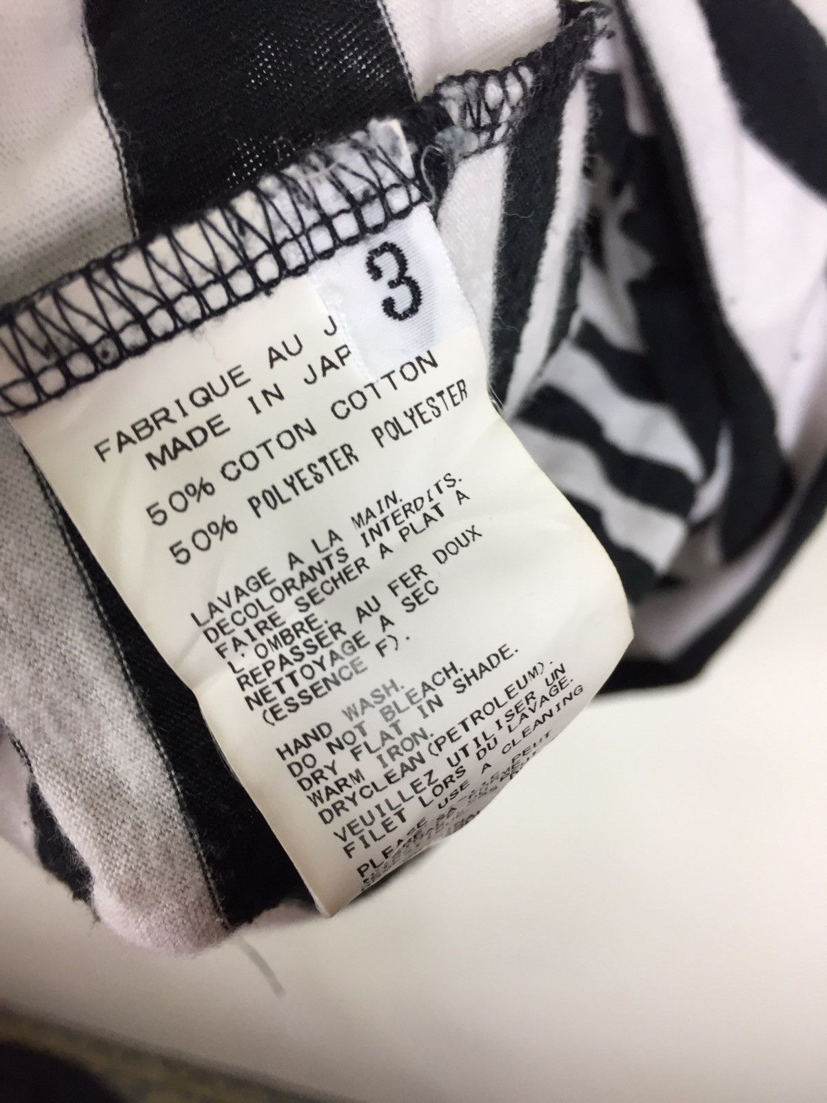 Yohji Yamamoto Yohji Yamamoto Pour Homme Stripe Skull Logo Size US L / EU 52-54 / 3 - 10 Thumbnail