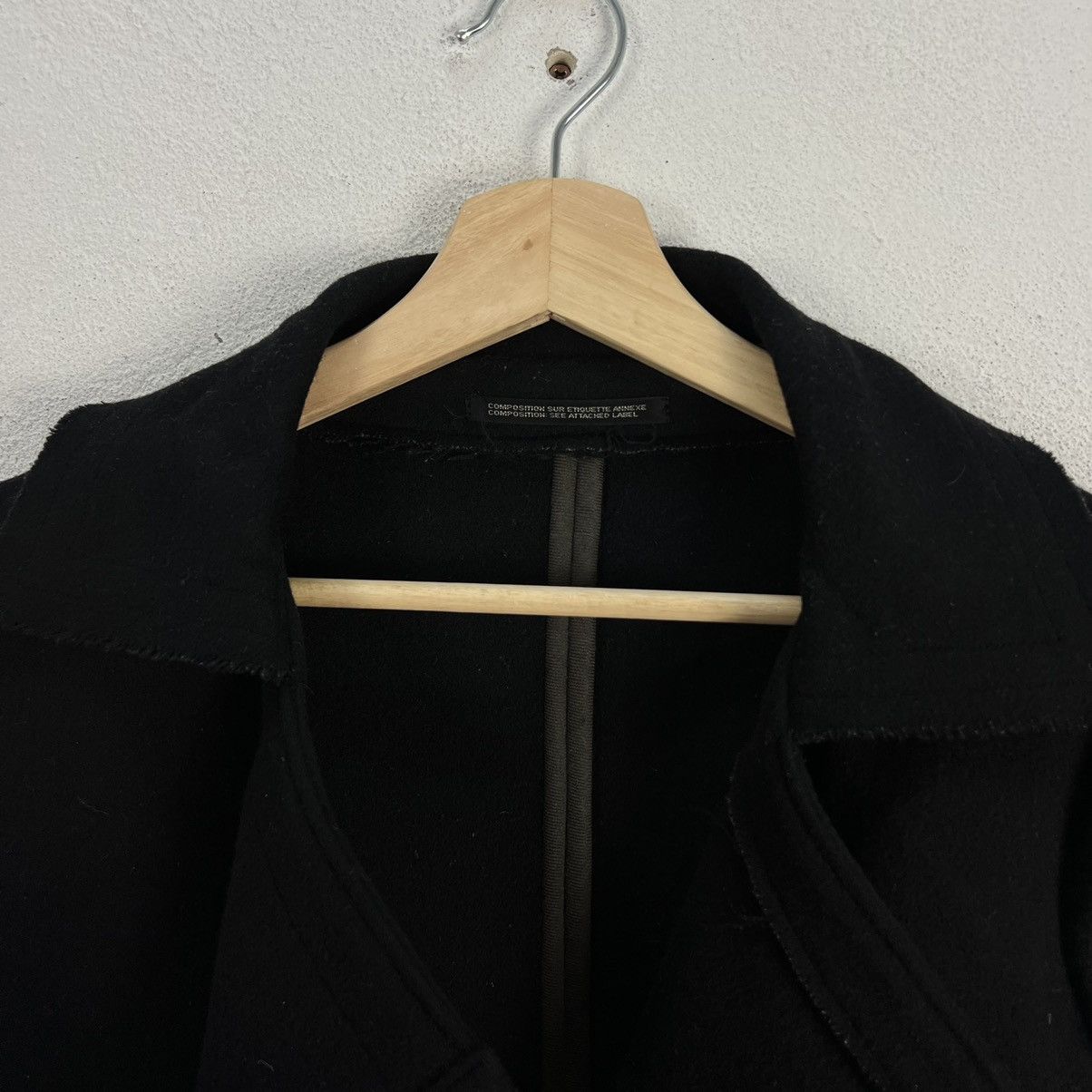 Yohji Yamamoto RUNWAY AUTUMN WINTER WOOL JACKET SIGNATURE YOHJI YAMAMOTO Size US M / EU 48-50 / 2 - 8 Thumbnail