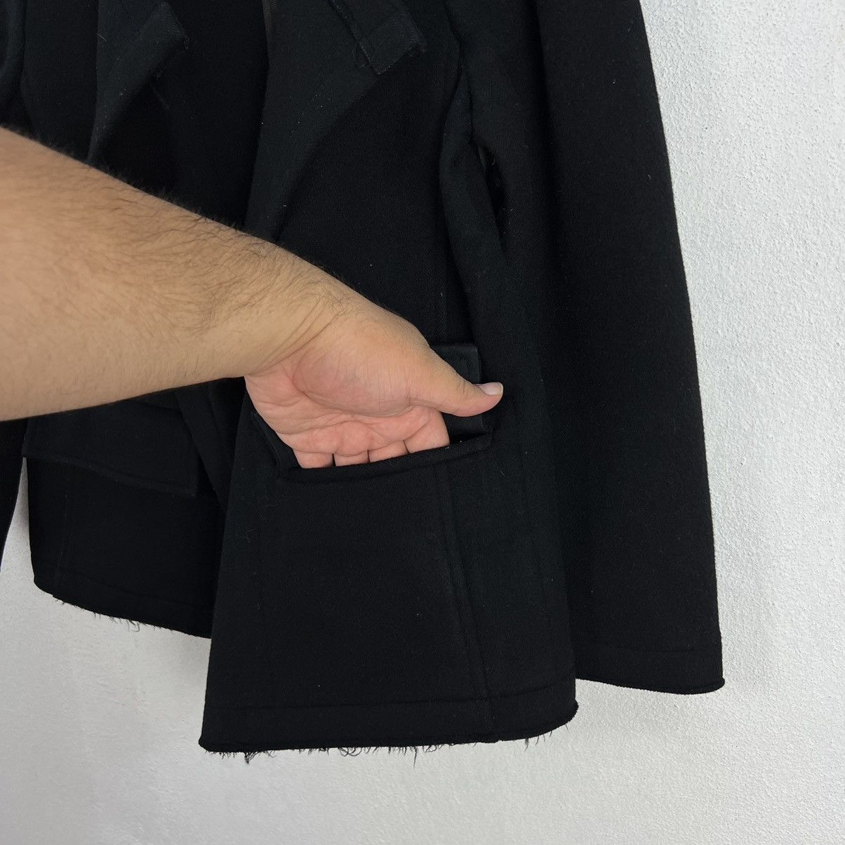 Yohji Yamamoto RUNWAY AUTUMN WINTER WOOL JACKET SIGNATURE YOHJI YAMAMOTO Size US M / EU 48-50 / 2 - 9 Thumbnail