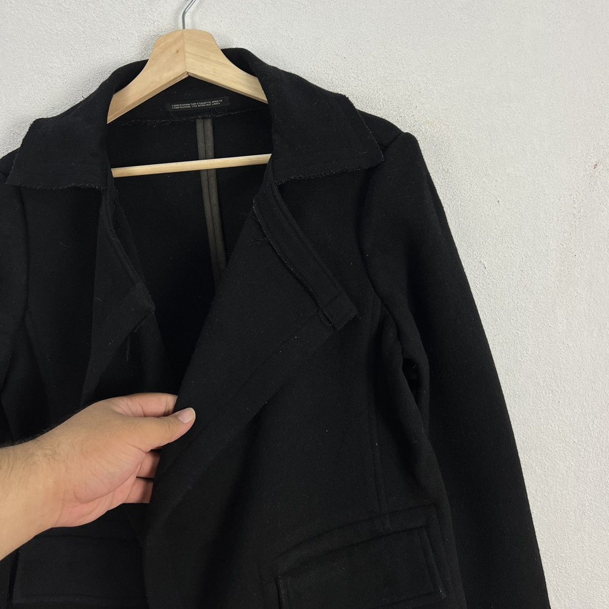 Yohji Yamamoto RUNWAY AUTUMN WINTER WOOL JACKET SIGNATURE YOHJI YAMAMOTO Size US M / EU 48-50 / 2 - 10 Thumbnail