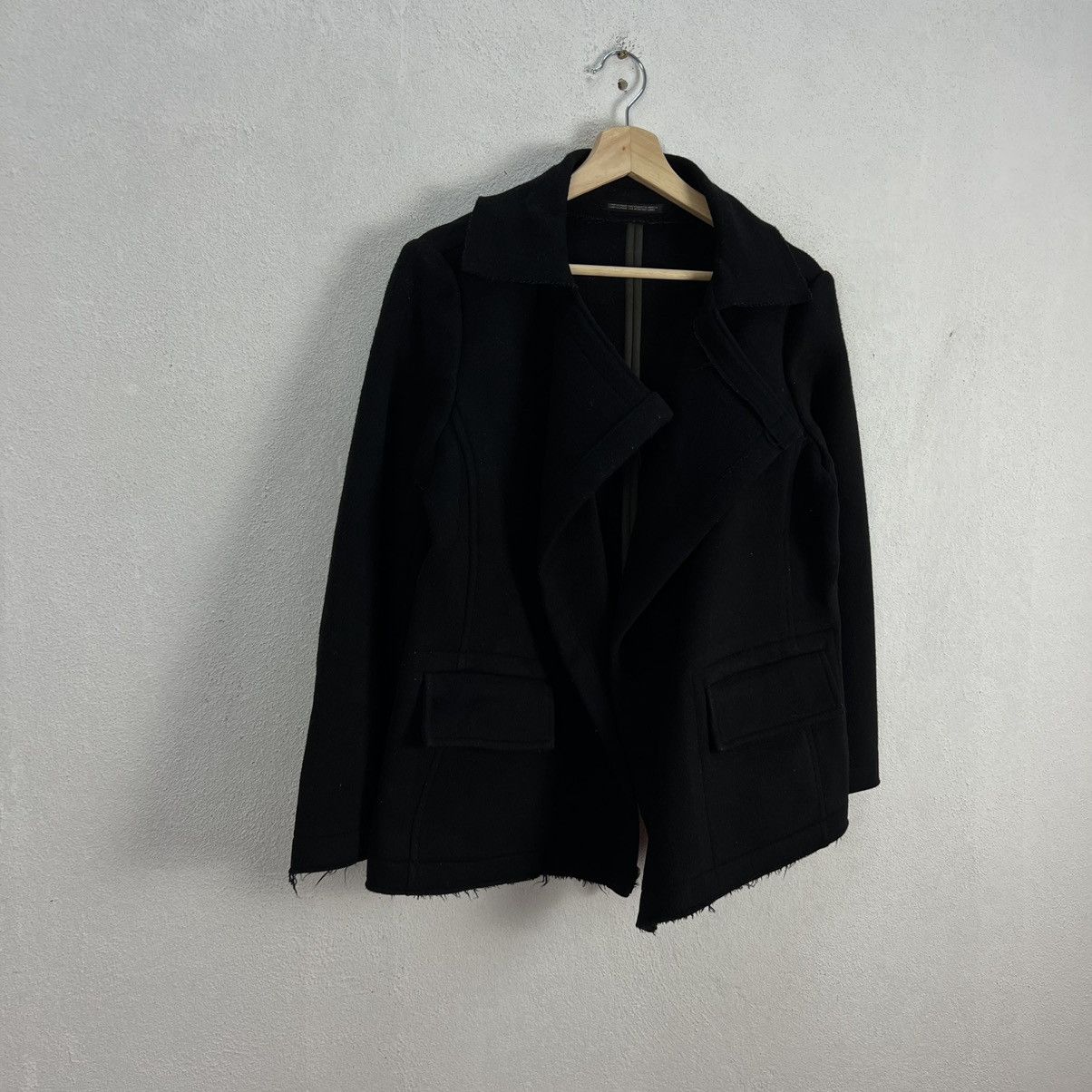Yohji Yamamoto RUNWAY AUTUMN WINTER WOOL JACKET SIGNATURE YOHJI YAMAMOTO Size US M / EU 48-50 / 2 - 3 Thumbnail