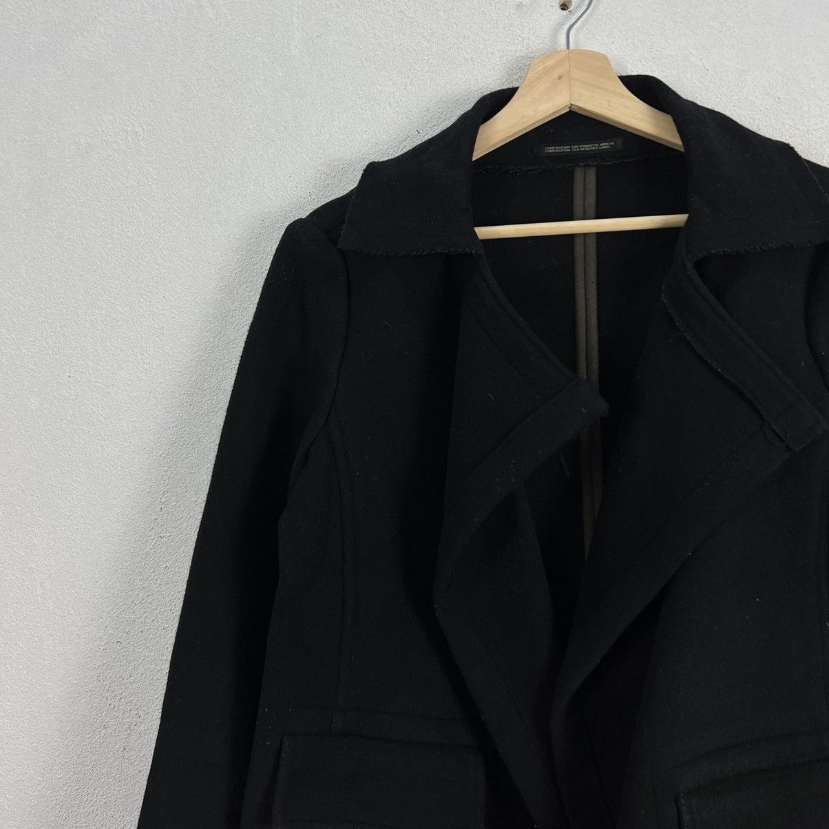 Yohji Yamamoto RUNWAY AUTUMN WINTER WOOL JACKET SIGNATURE YOHJI YAMAMOTO Size US M / EU 48-50 / 2 - 4 Thumbnail