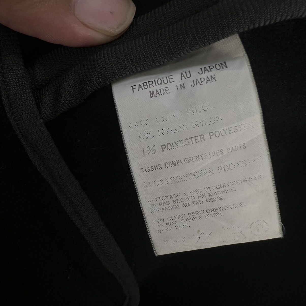 Yohji Yamamoto RUNWAY AUTUMN WINTER WOOL JACKET SIGNATURE YOHJI YAMAMOTO Size US M / EU 48-50 / 2 - 16 Thumbnail