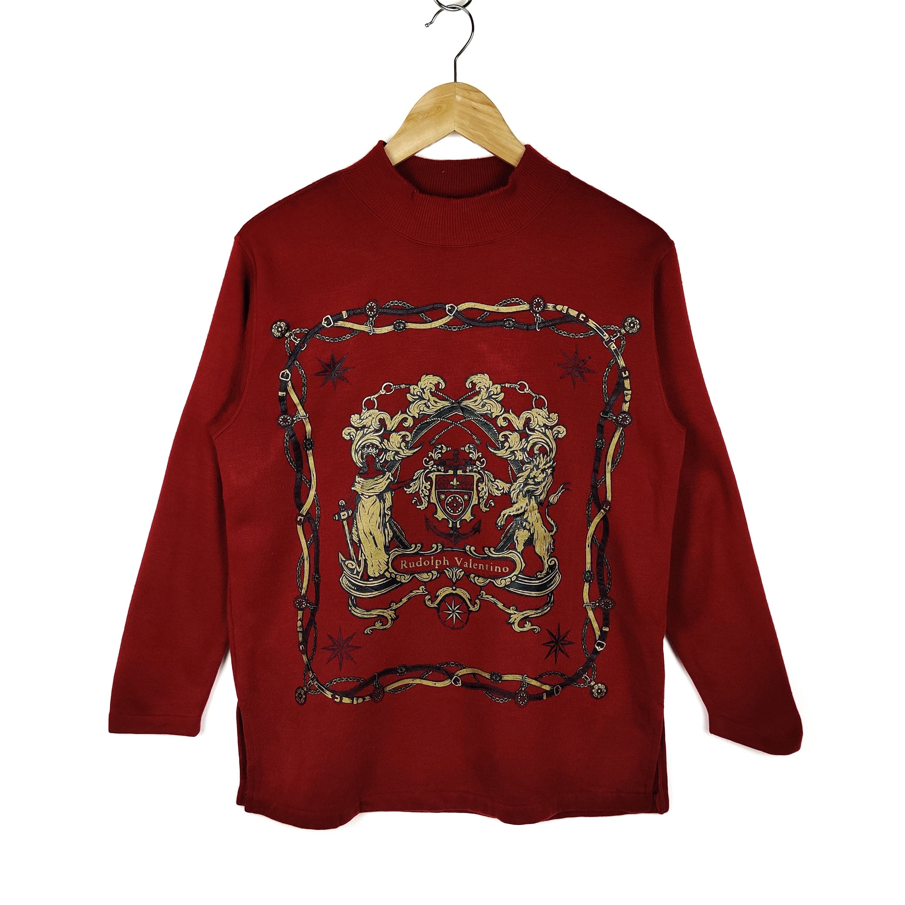Japanese Brand Vintage Rudolph Valentino Sweatshirt Size US M / EU 48-50 / 2 - 1 Thumbnail