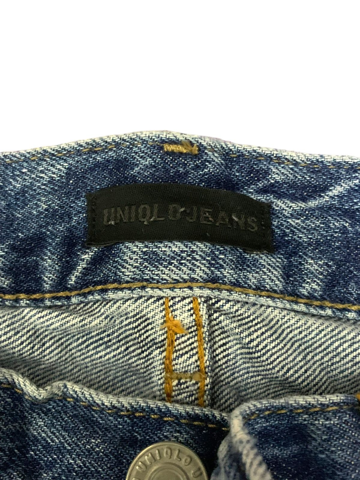 Japanese Brand × Uniqlo Vintage Y2K Jun Takahashi Kaihara Distressed Jeans Size US 29 - 8 Thumbnail