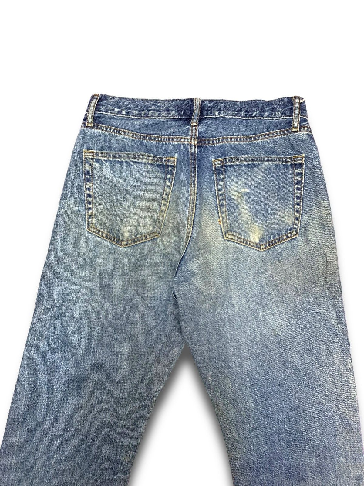 Japanese Brand × Uniqlo Vintage Y2K Jun Takahashi Kaihara Distressed Jeans Size US 29 - 6 Thumbnail