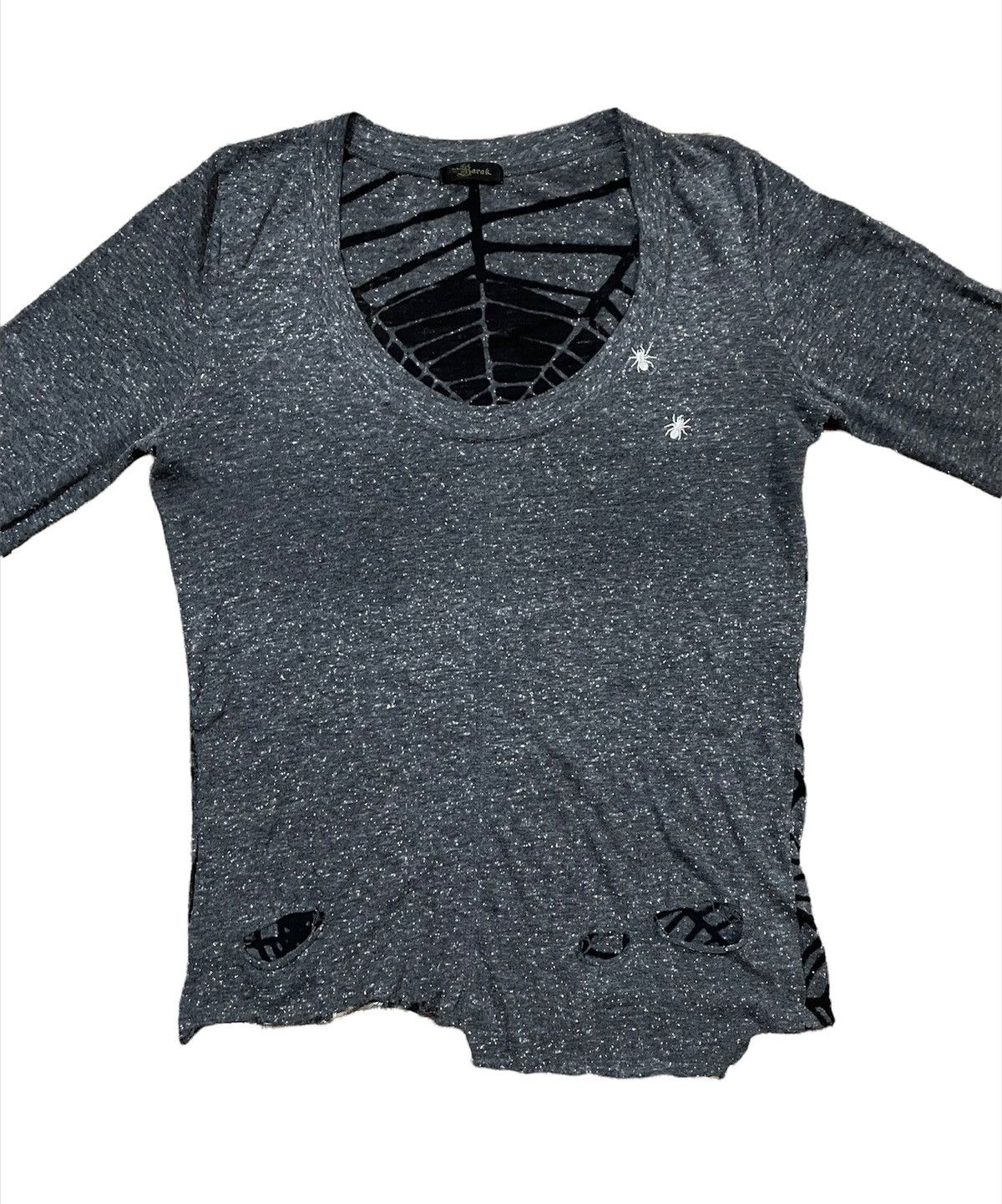 Seditionaries Japanese Brand Barak Spiderweb Skull Tshirt Size US S / EU 44-46 / 1 - 2 Thumbnail