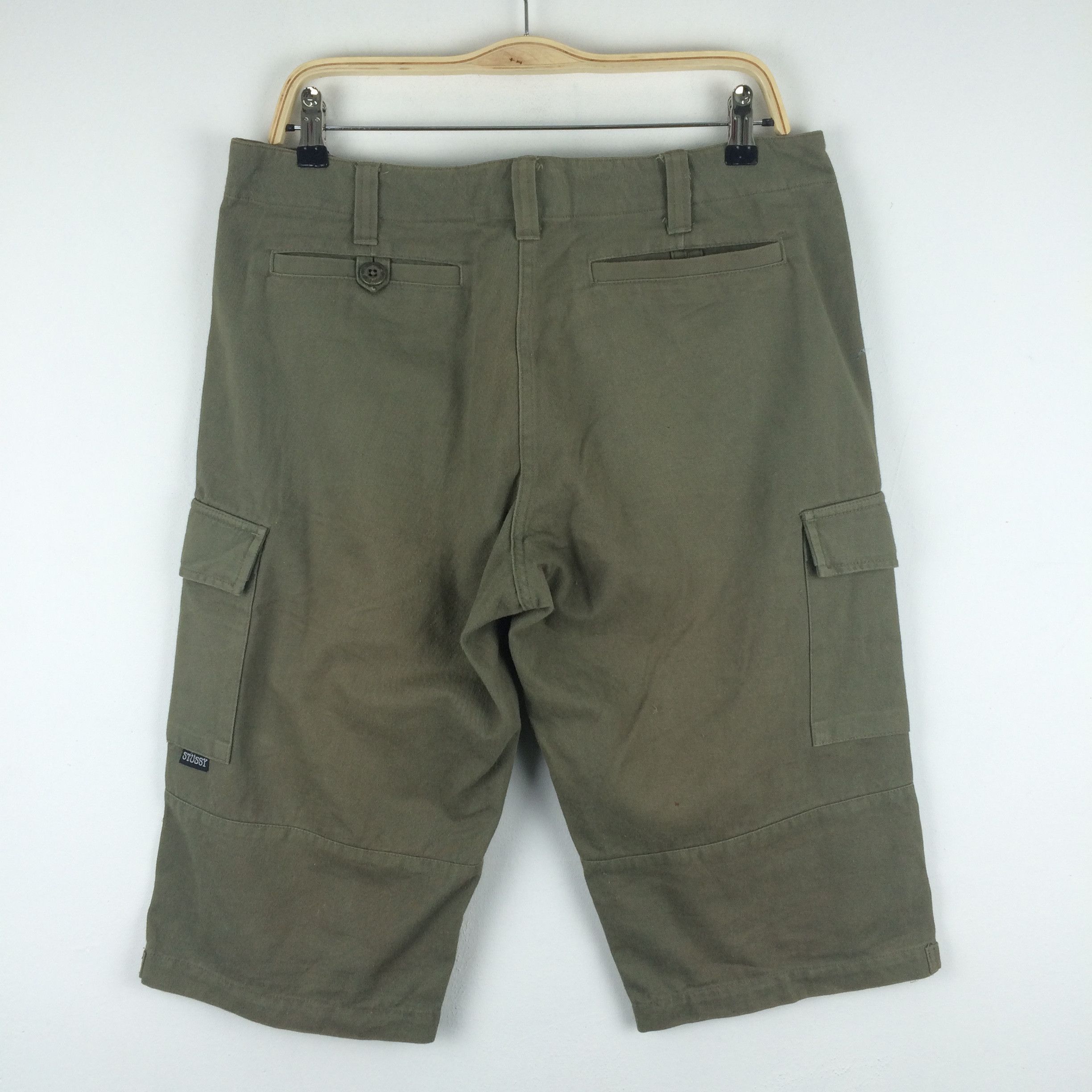 Stussy X170 VTG 90s STUSSY WORKGEAR MADEIN USA SHORT PANTS Size US 35 - 2 Thumbnail
