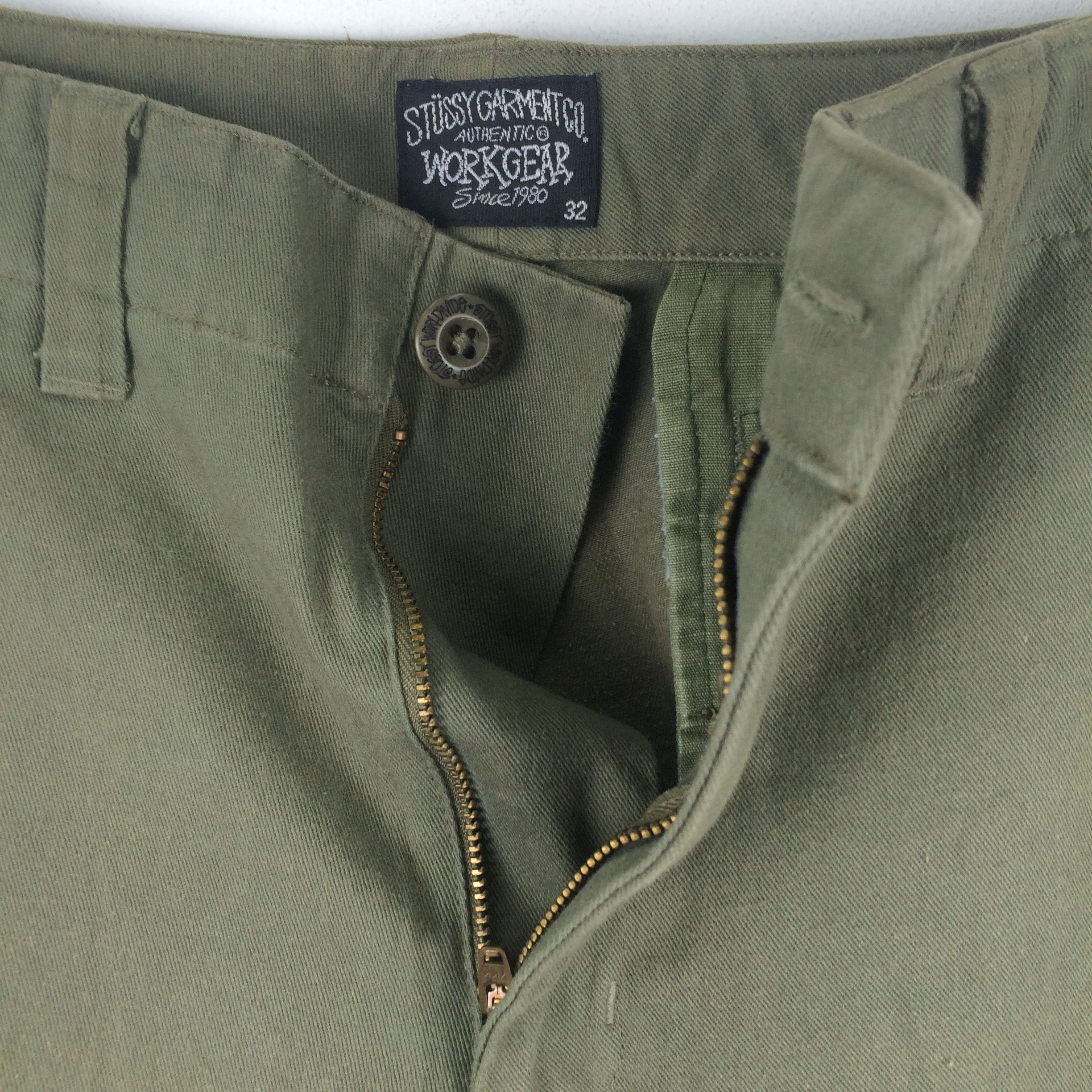 Stussy X170 VTG 90s STUSSY WORKGEAR MADEIN USA SHORT PANTS Size US 35 - 8 Thumbnail