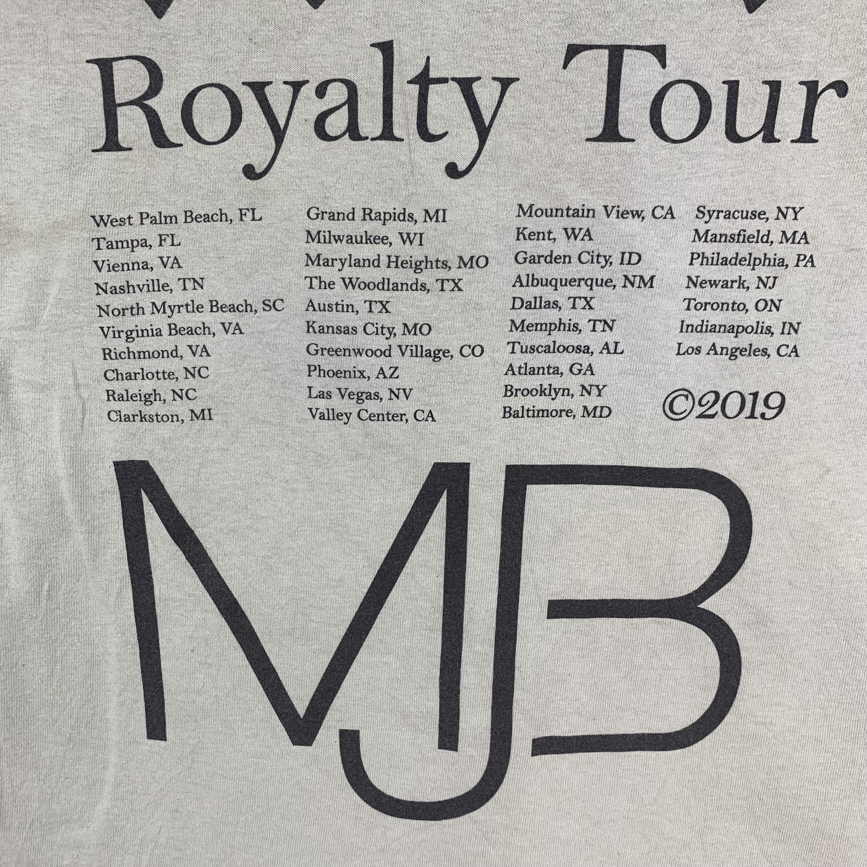 Band Tees The Royalty Tour Mary J. Blige and Nas T Shirt #4181-145 Size US S / EU 44-46 / 1 - 7 Thumbnail