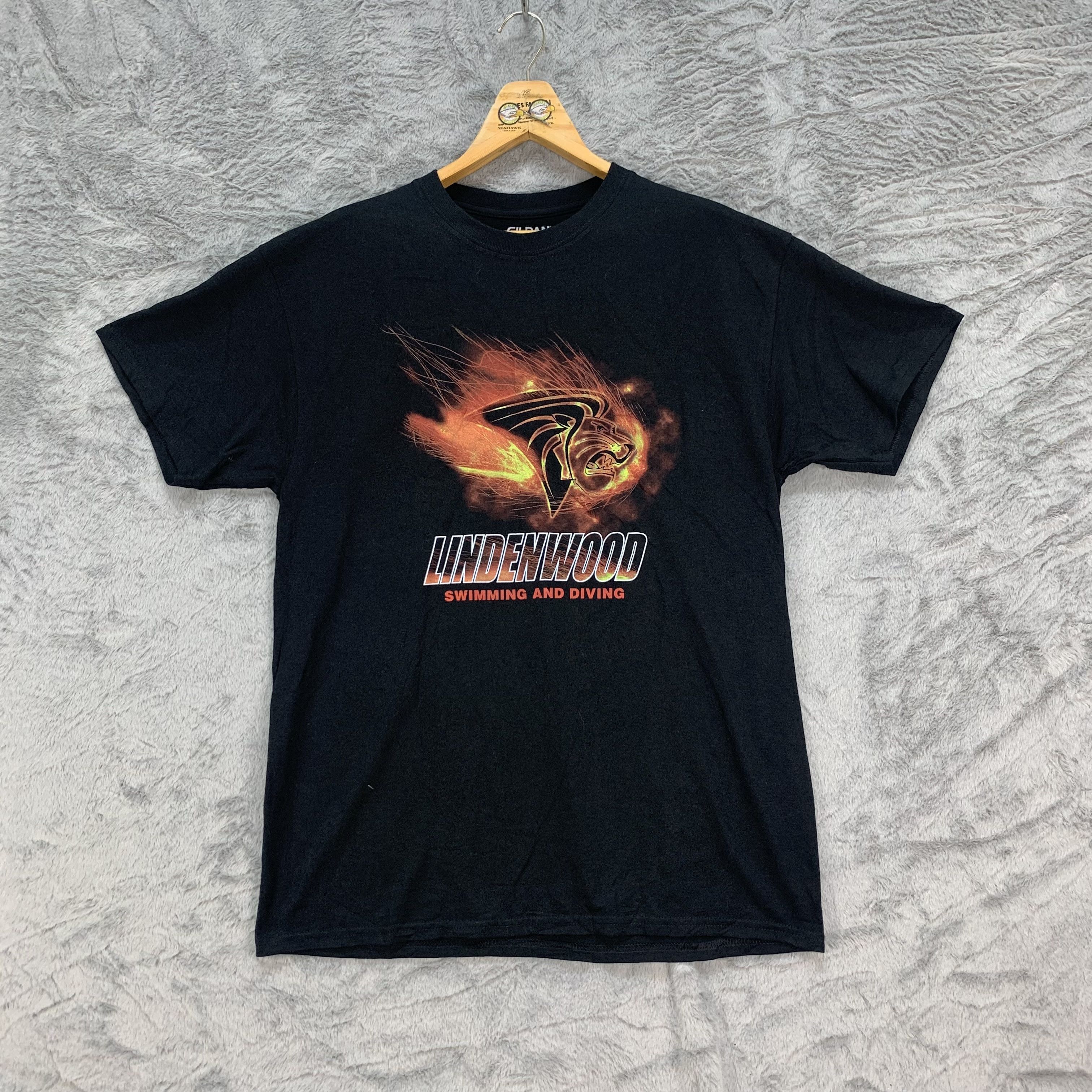 Lindenwood Swimming and Diving Printed Tee #4186-145