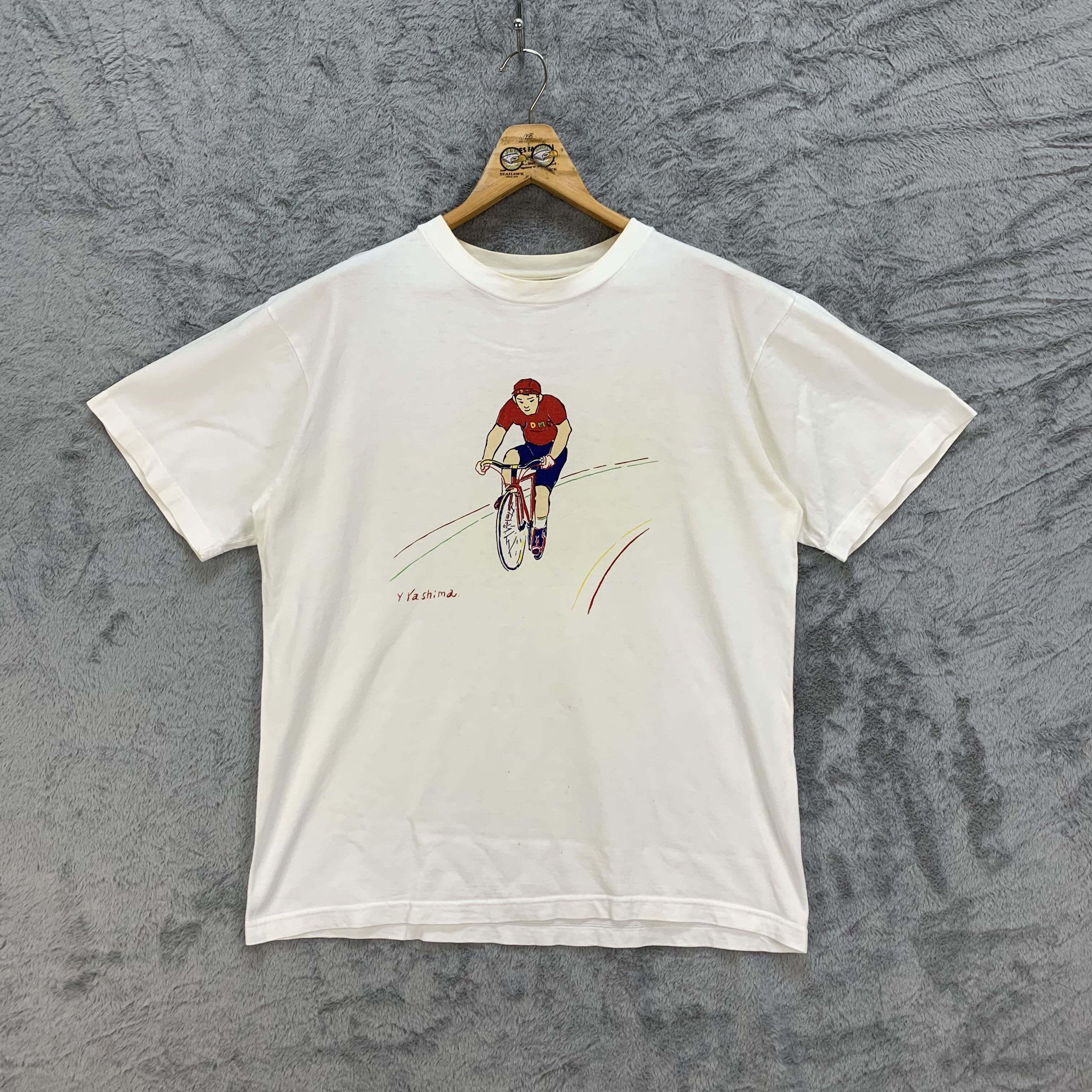 Vintage Vintage JDMC Y Yashima Graphic Printed T Shirt #4372-144 Size US L / EU 52-54 / 3 - 1 Thumbnail