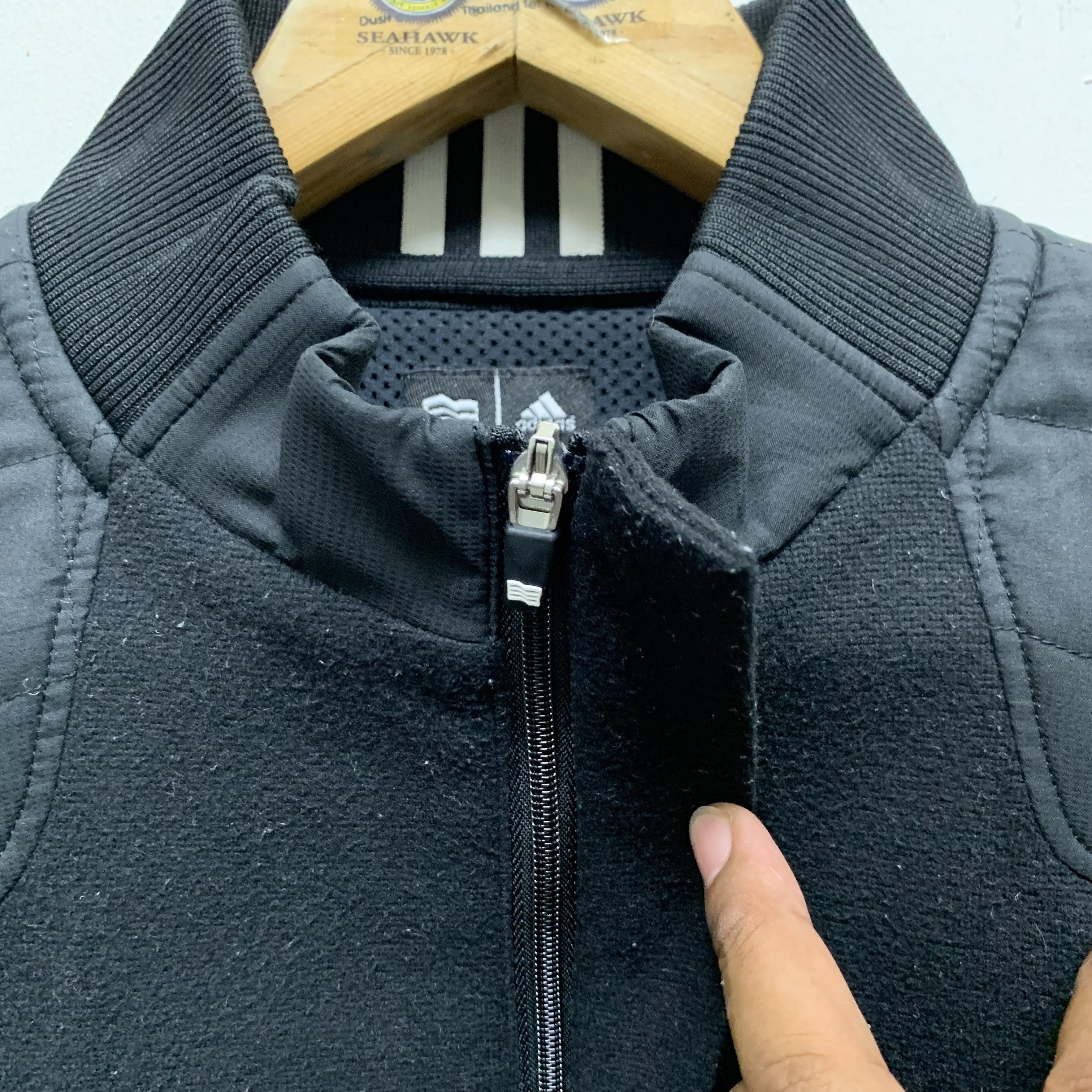 Adidas Adidas Half Zip Nice Design Black Sweatshirts #4134-143 Size US M / EU 48-50 / 2 - 3 Thumbnail