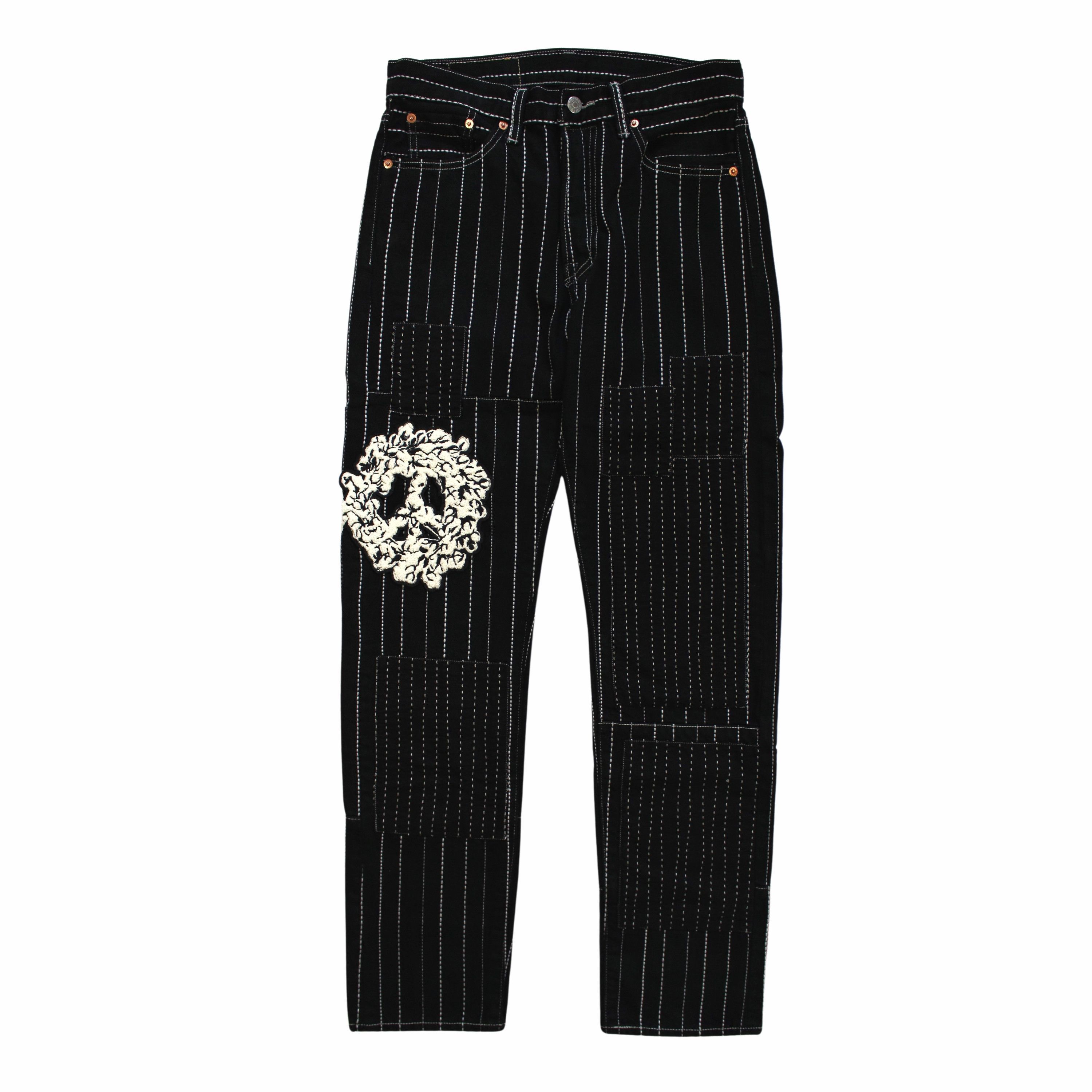 DENIM TEARS × Levi's Denim Tears X LEVI'S Peace Patchwork Denim Jeans Size US 30 / EU 46 - 1 Thumbnail