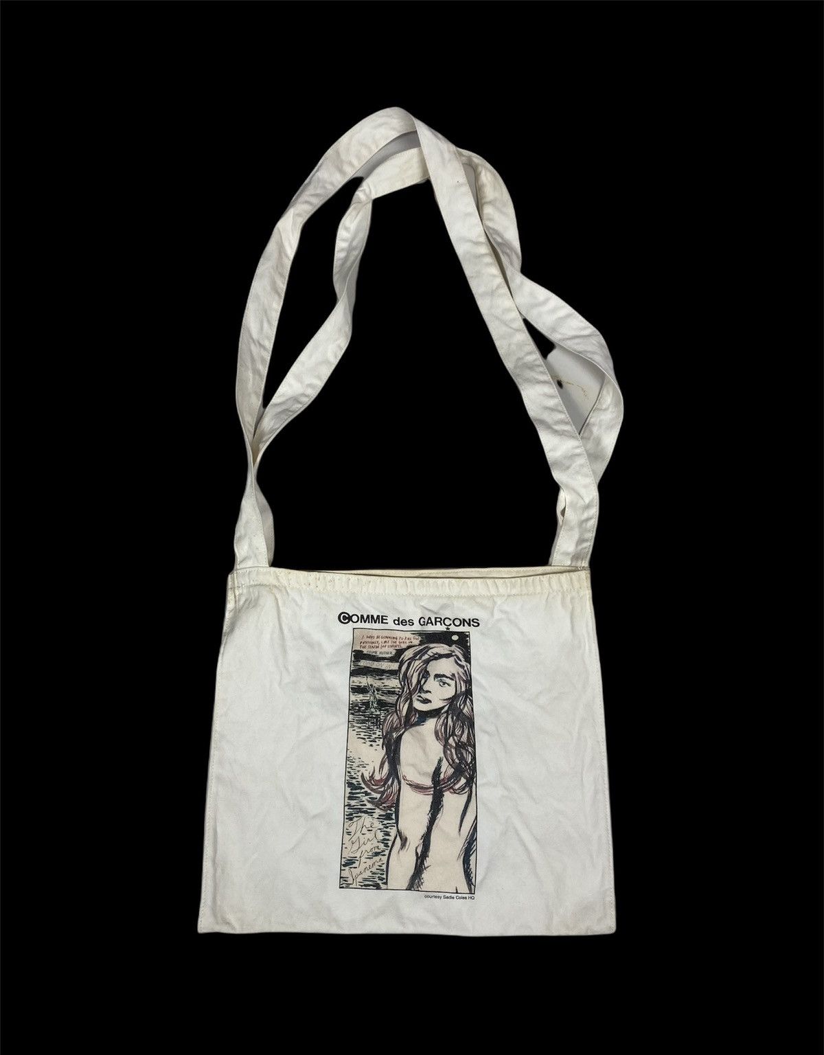 Comme des Garcons Comme des Garcons x Raymond Pettibon Canvas Tote Bag Size ONE SIZE - 4 Thumbnail