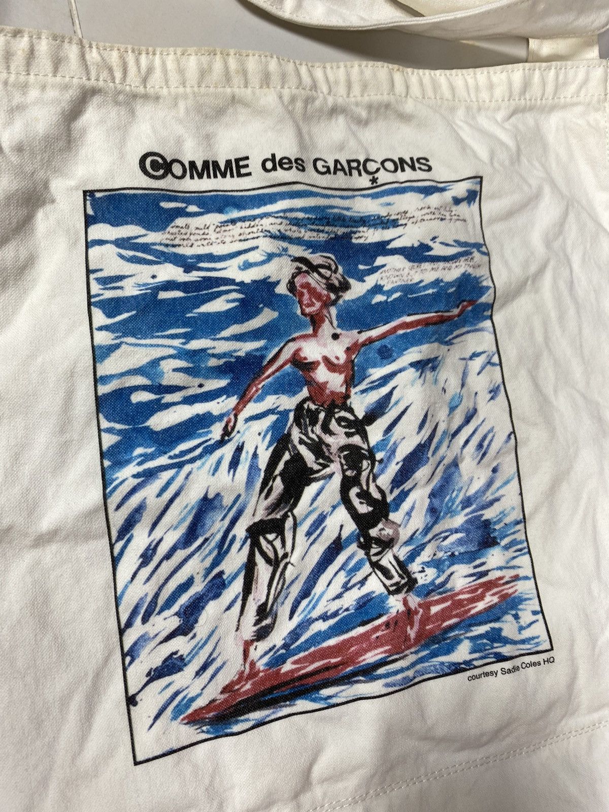 Comme des Garcons Comme des Garcons x Raymond Pettibon Canvas Tote Bag Size ONE SIZE - 12 Thumbnail