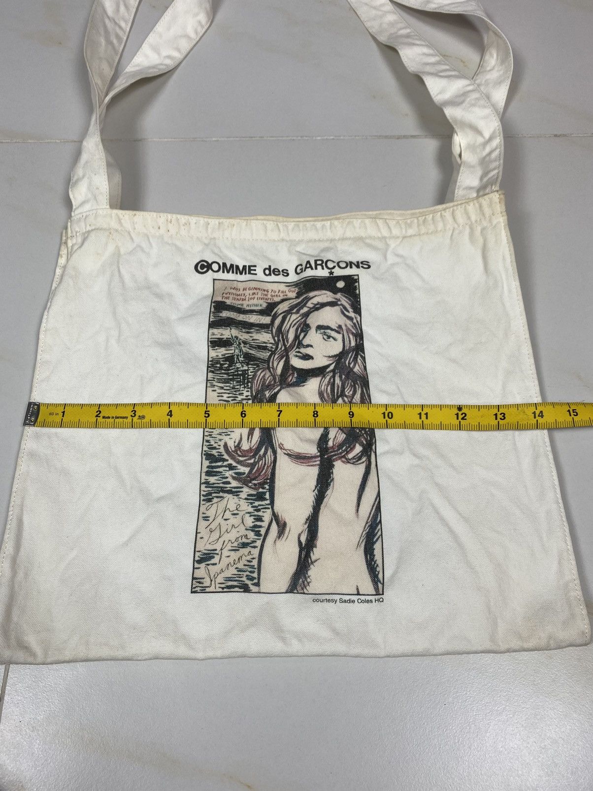 Comme des Garcons Comme des Garcons x Raymond Pettibon Canvas Tote Bag Size ONE SIZE - 15 Thumbnail