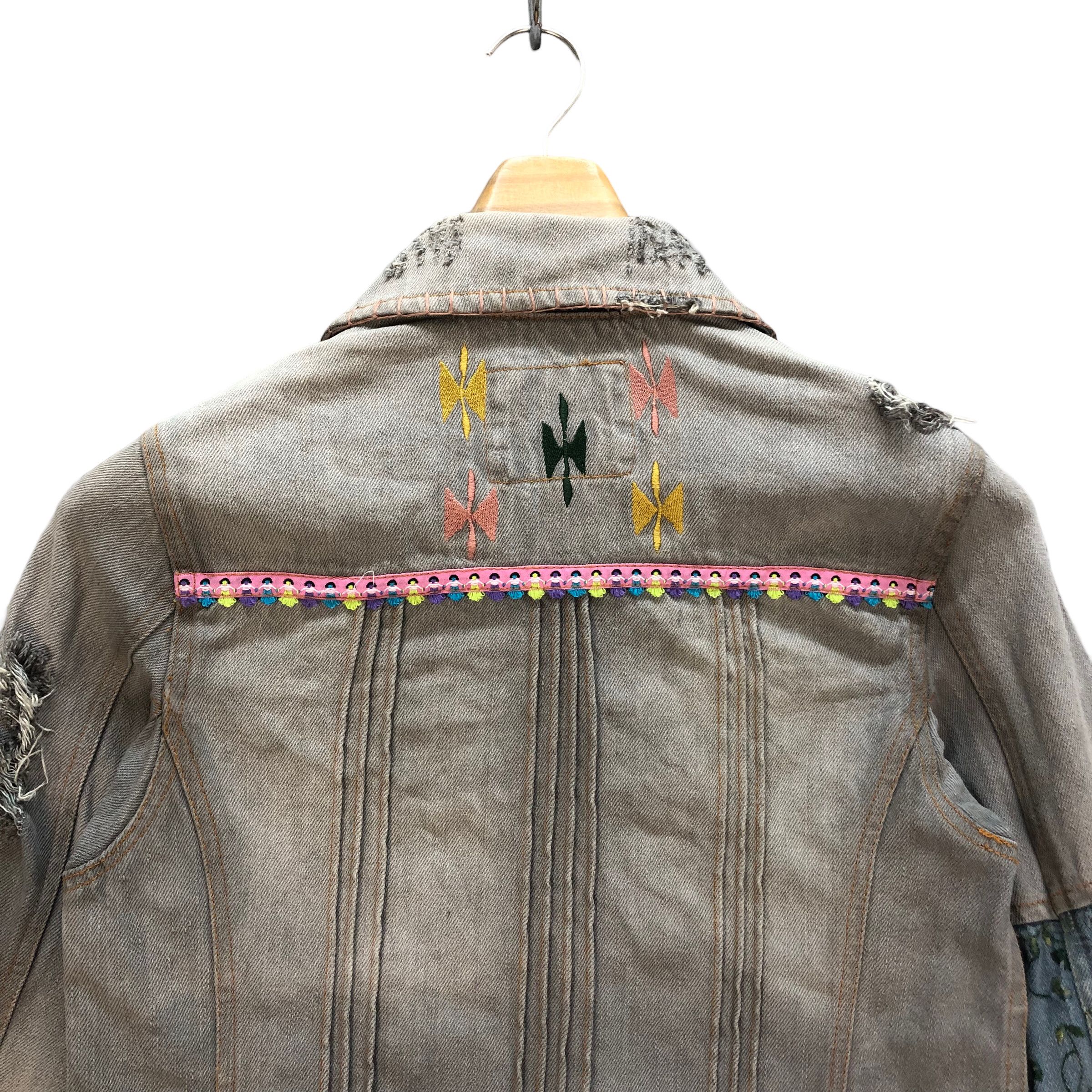 Japanese Brand TRASHED🔥 CHEYENNE RICH BORO DENIM JACKET #7236-120 Size S / US 4 / IT 40 - 18 Thumbnail