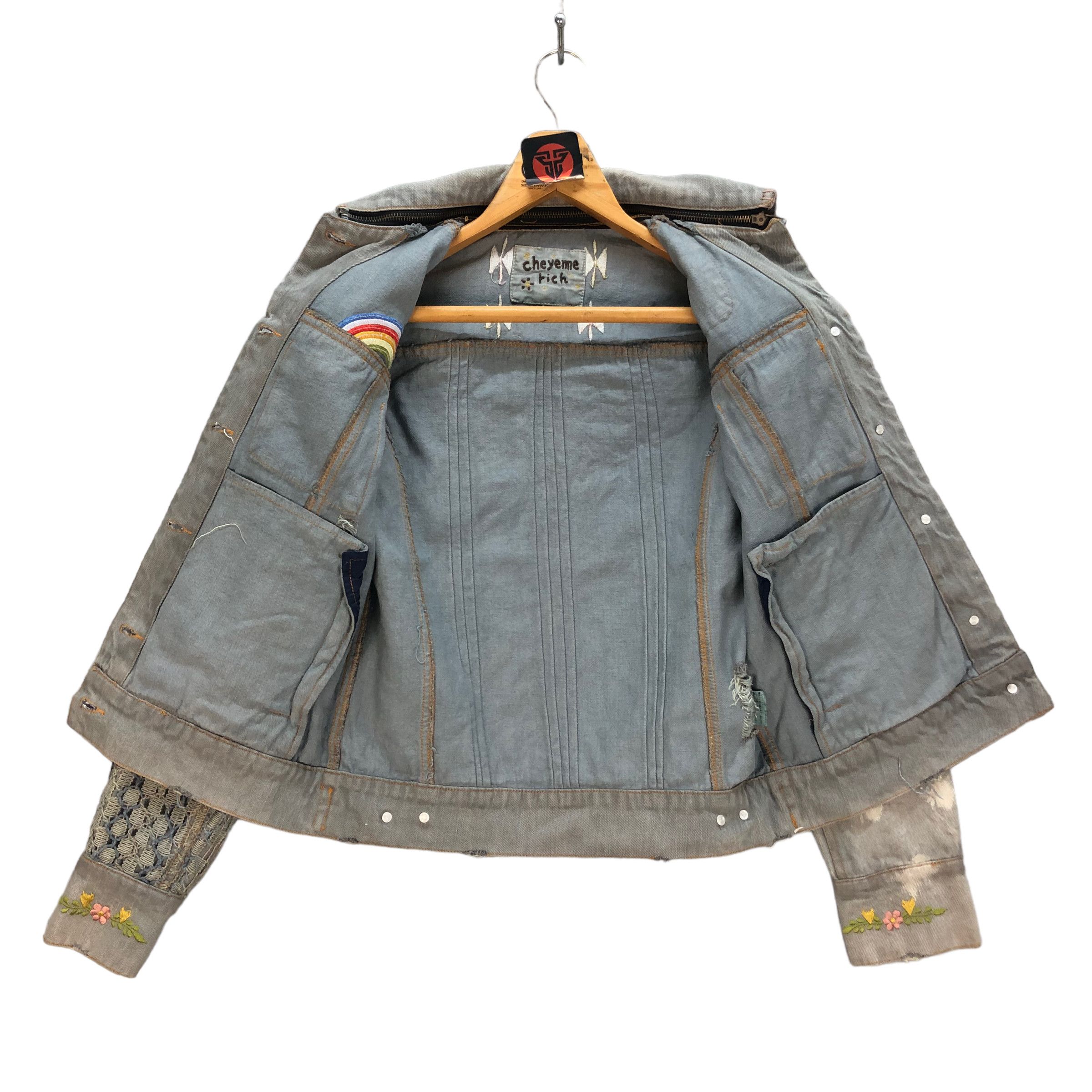 Japanese Brand TRASHED🔥 CHEYENNE RICH BORO DENIM JACKET #7236-120 Size S / US 4 / IT 40 - 13 Thumbnail