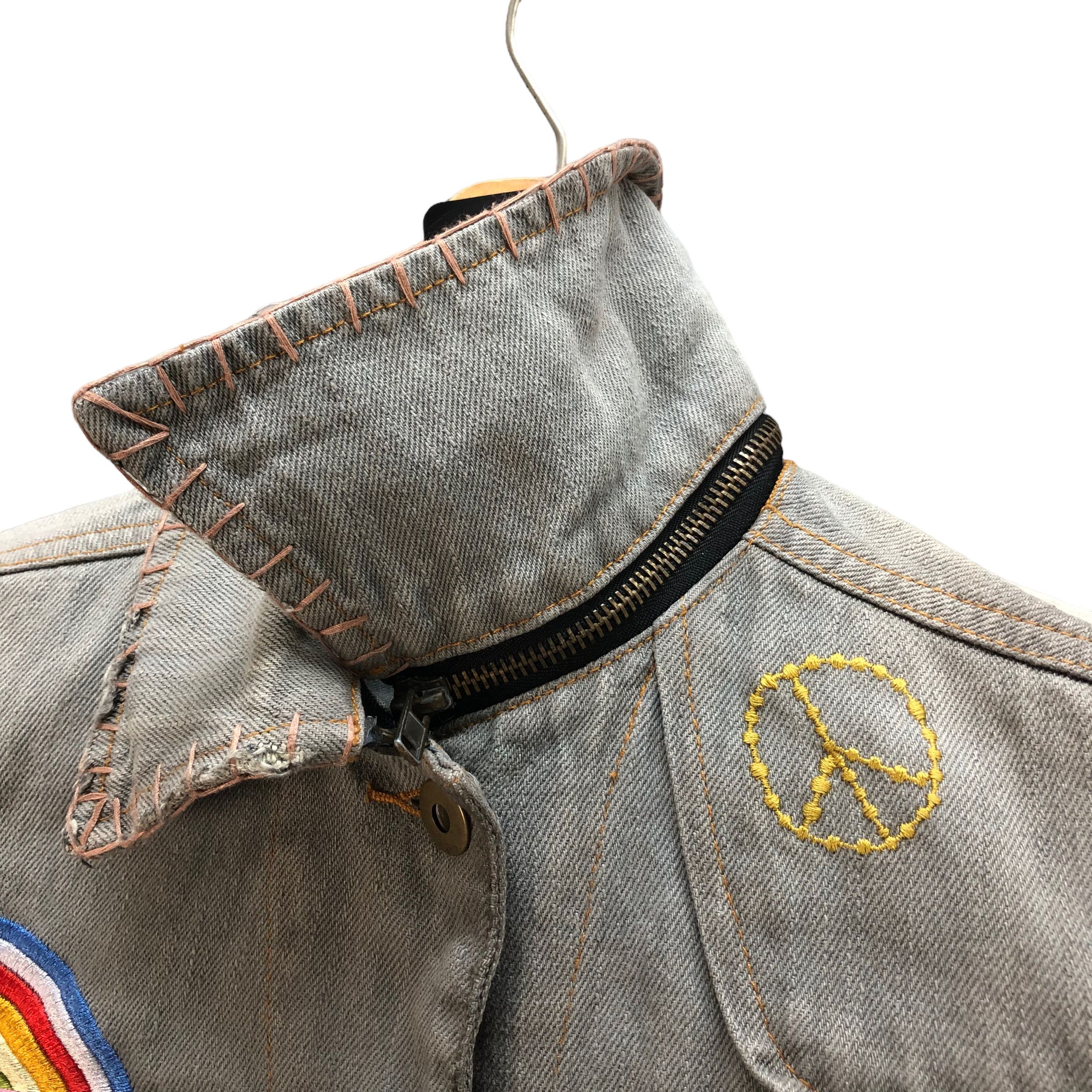 Japanese Brand TRASHED🔥 CHEYENNE RICH BORO DENIM JACKET #7236-120 Size S / US 4 / IT 40 - 12 Thumbnail