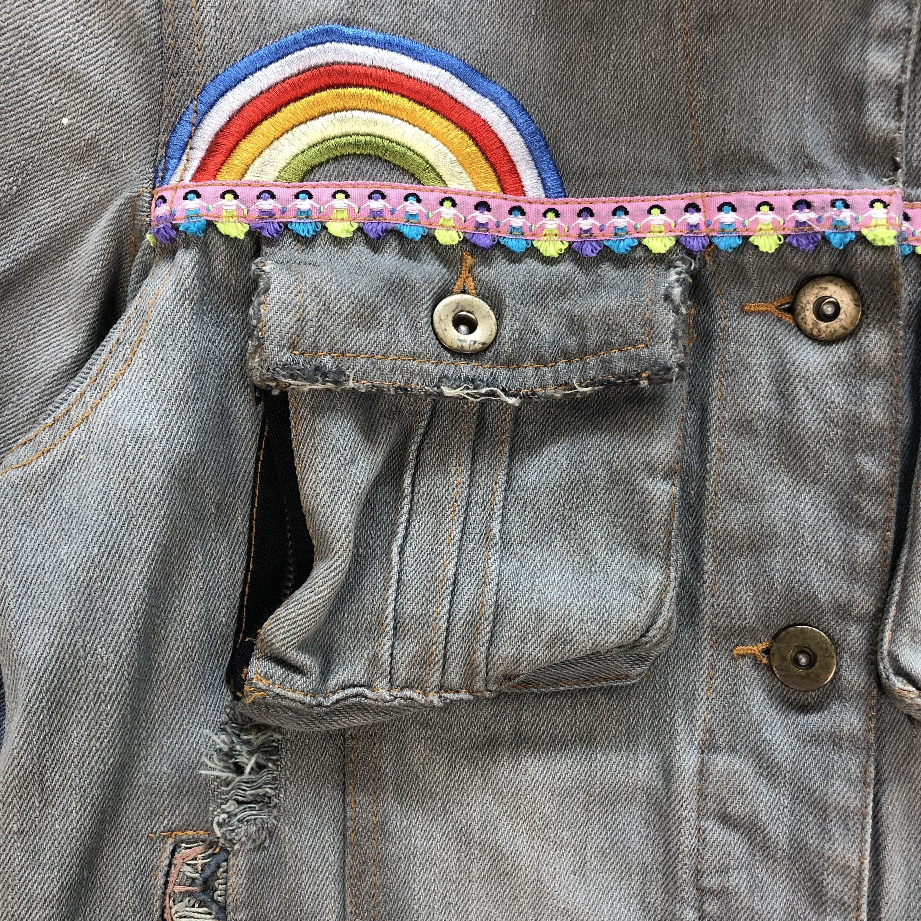 Japanese Brand TRASHED🔥 CHEYENNE RICH BORO DENIM JACKET #7236-120 Size S / US 4 / IT 40 - 3 Thumbnail