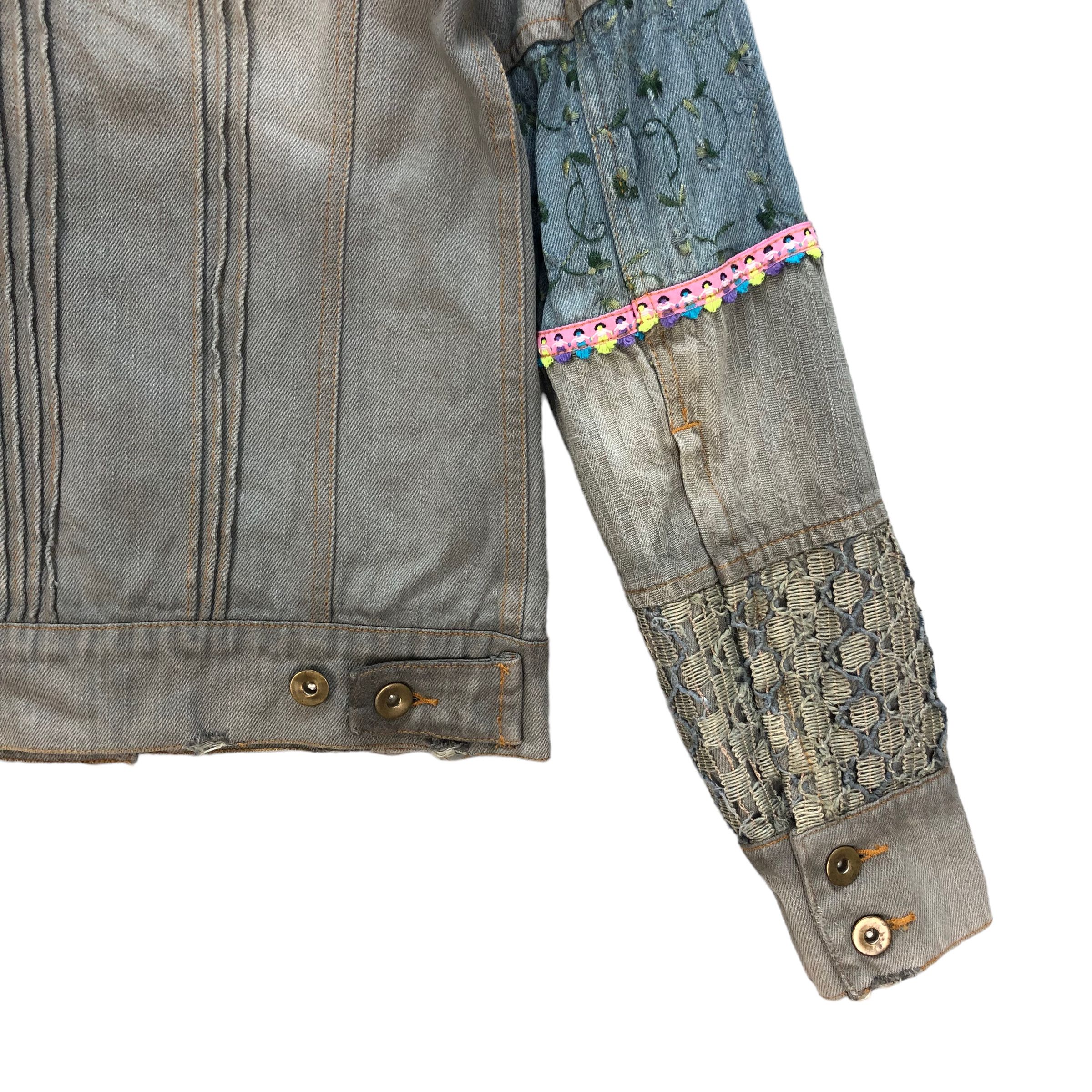 Japanese Brand TRASHED🔥 CHEYENNE RICH BORO DENIM JACKET #7236-120 Size S / US 4 / IT 40 - 24 Thumbnail