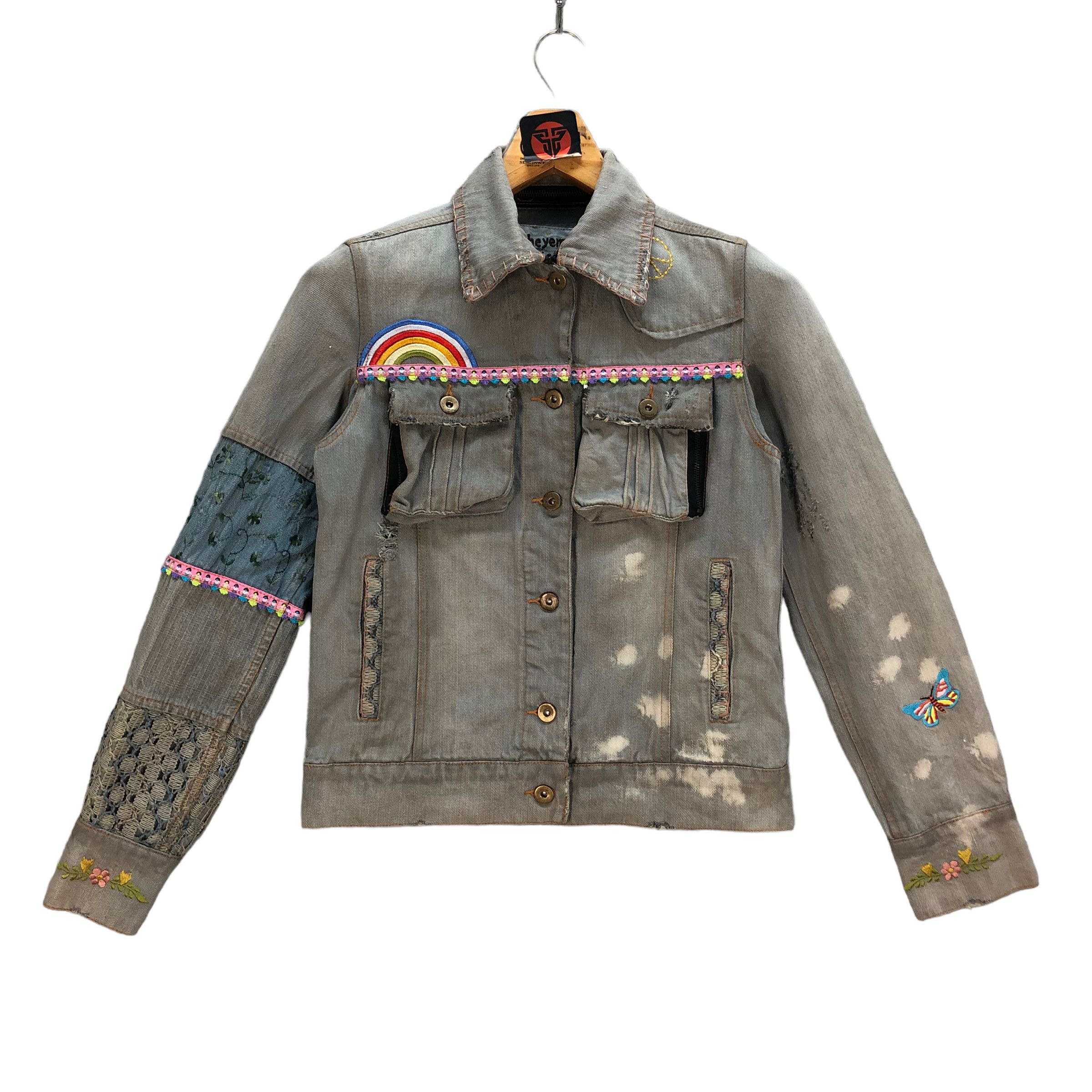 Japanese Brand TRASHED🔥 CHEYENNE RICH BORO DENIM JACKET #7236-120 Size S / US 4 / IT 40 - 1 Thumbnail