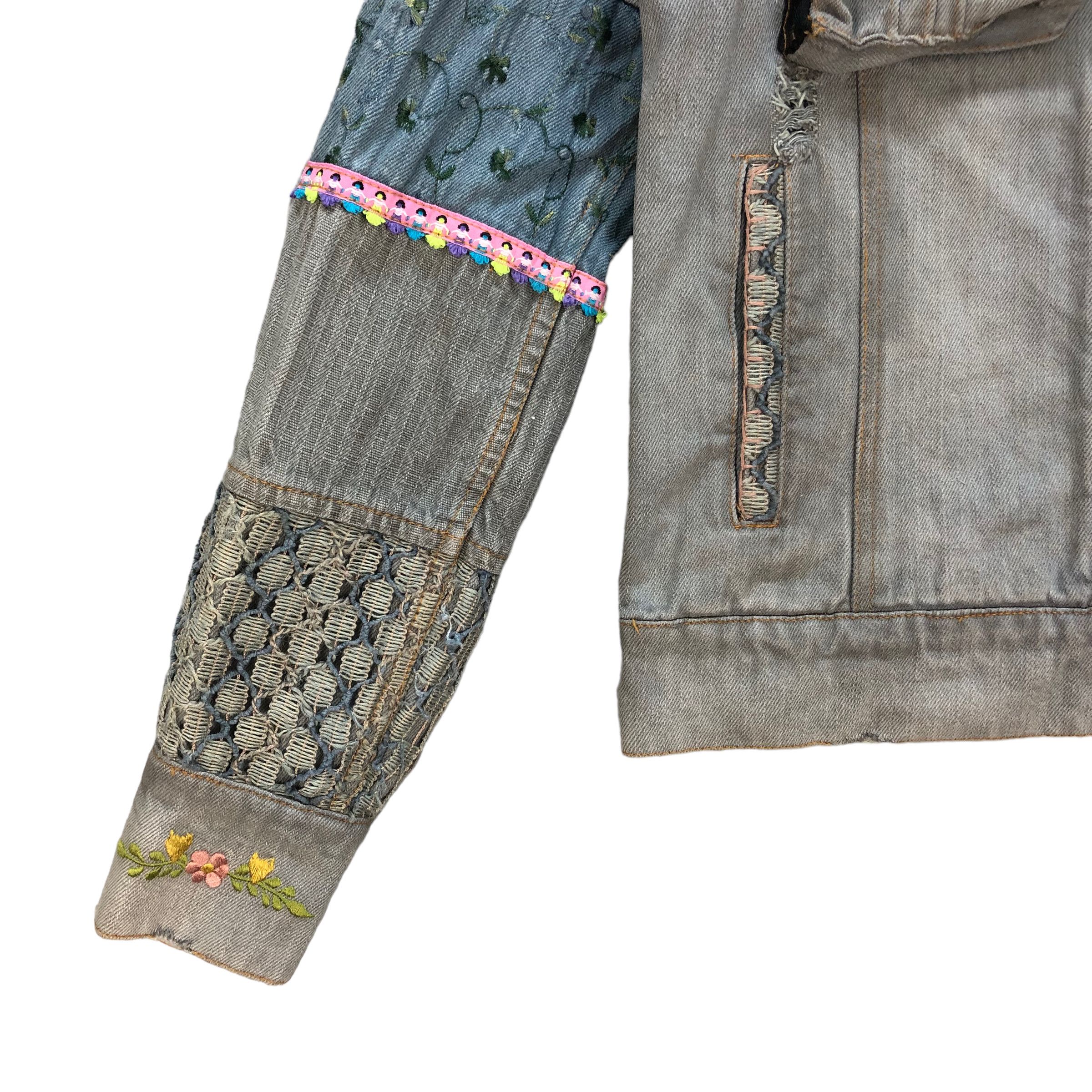 Japanese Brand TRASHED🔥 CHEYENNE RICH BORO DENIM JACKET #7236-120 Size S / US 4 / IT 40 - 7 Thumbnail