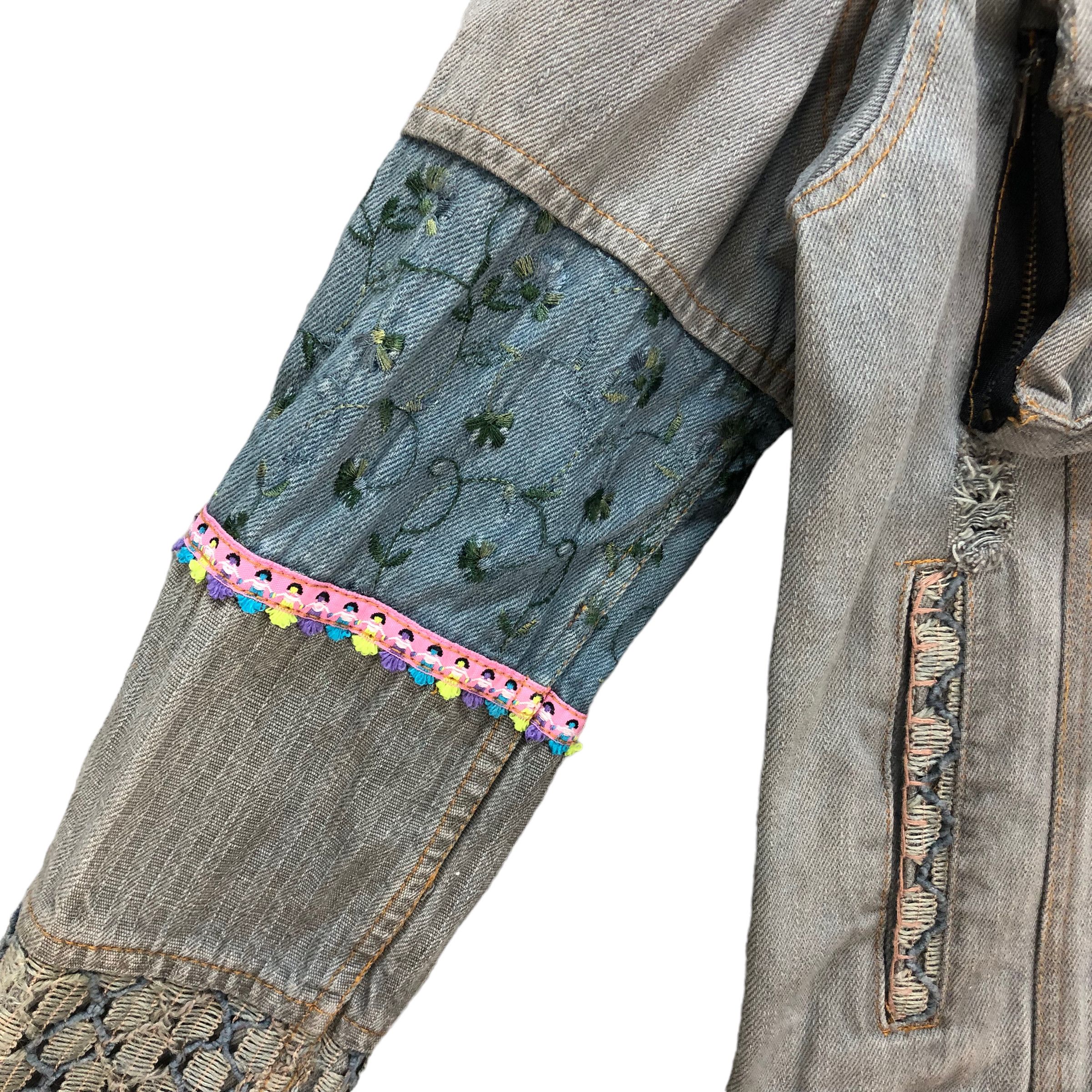 Japanese Brand TRASHED🔥 CHEYENNE RICH BORO DENIM JACKET #7236-120 Size S / US 4 / IT 40 - 8 Thumbnail