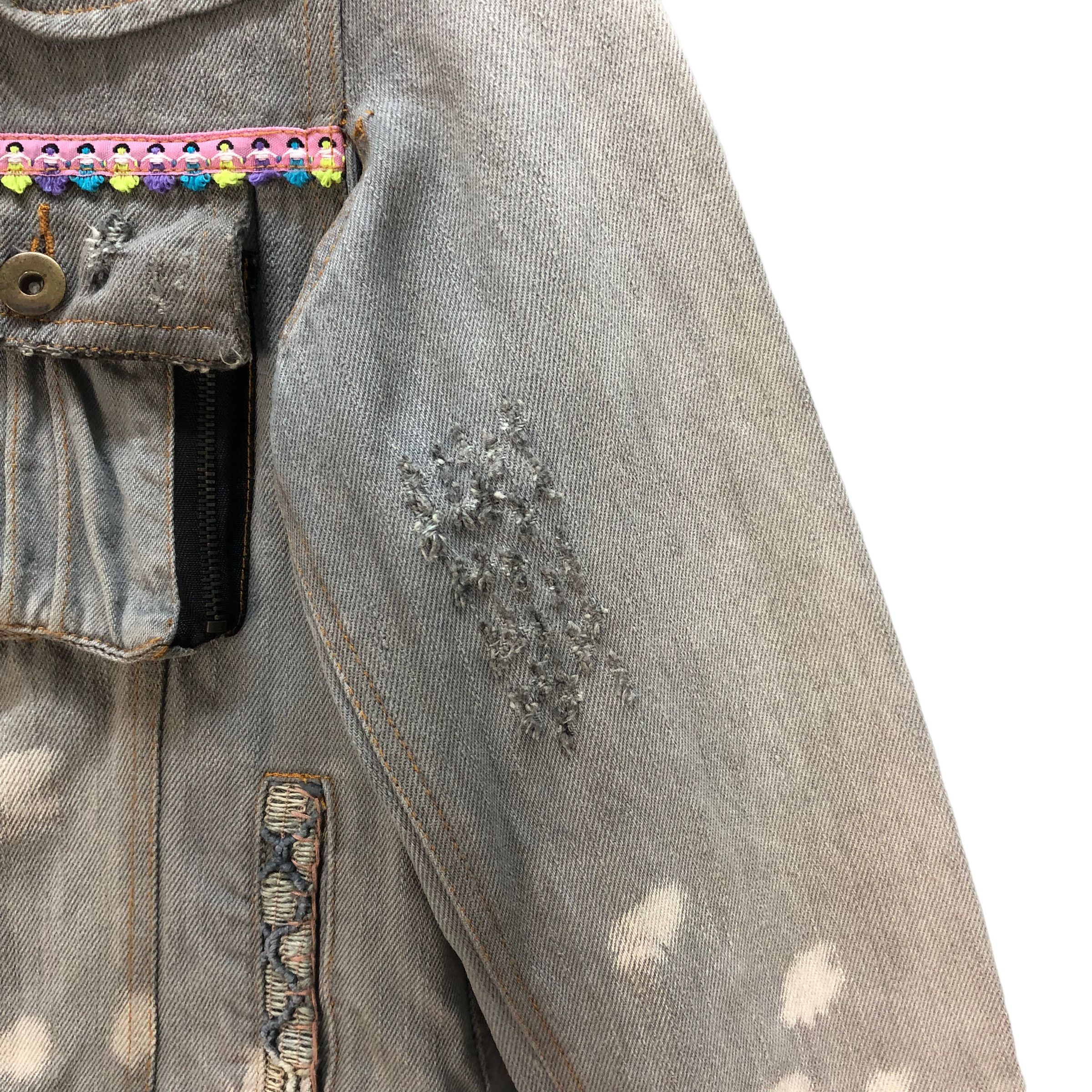 Japanese Brand TRASHED🔥 CHEYENNE RICH BORO DENIM JACKET #7236-120 Size S / US 4 / IT 40 - 11 Thumbnail