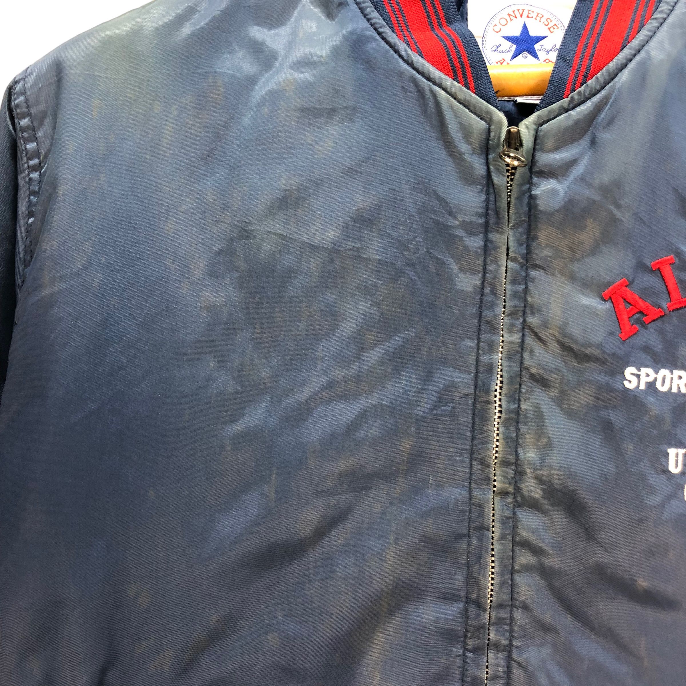 Converse TRASHED🔥 VINTAGE CONVERSE BOMBER JACKET #7237-120 Size US S / EU 44-46 / 1 - 4 Thumbnail