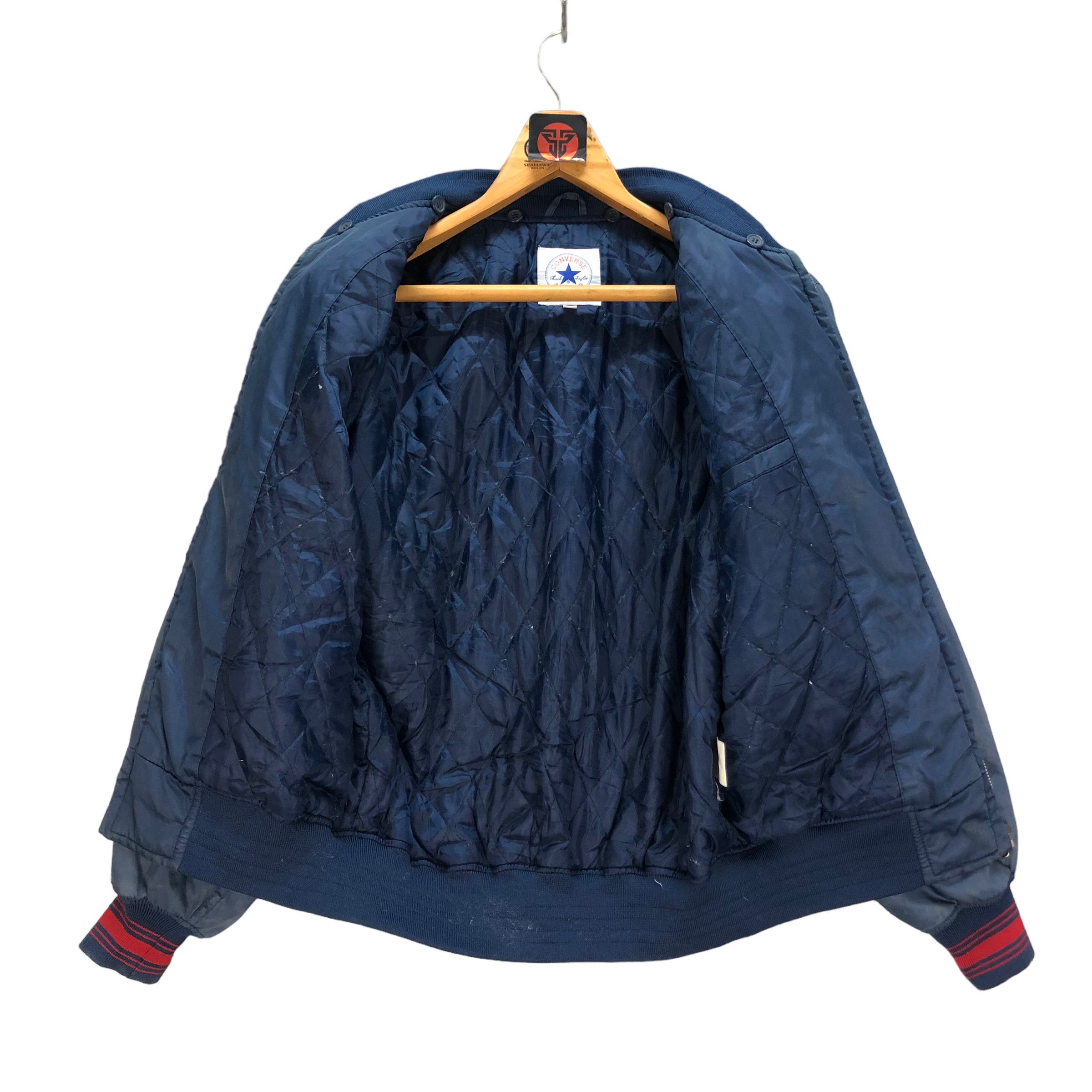 Converse TRASHED🔥 VINTAGE CONVERSE BOMBER JACKET #7237-120 Size US S / EU 44-46 / 1 - 10 Thumbnail