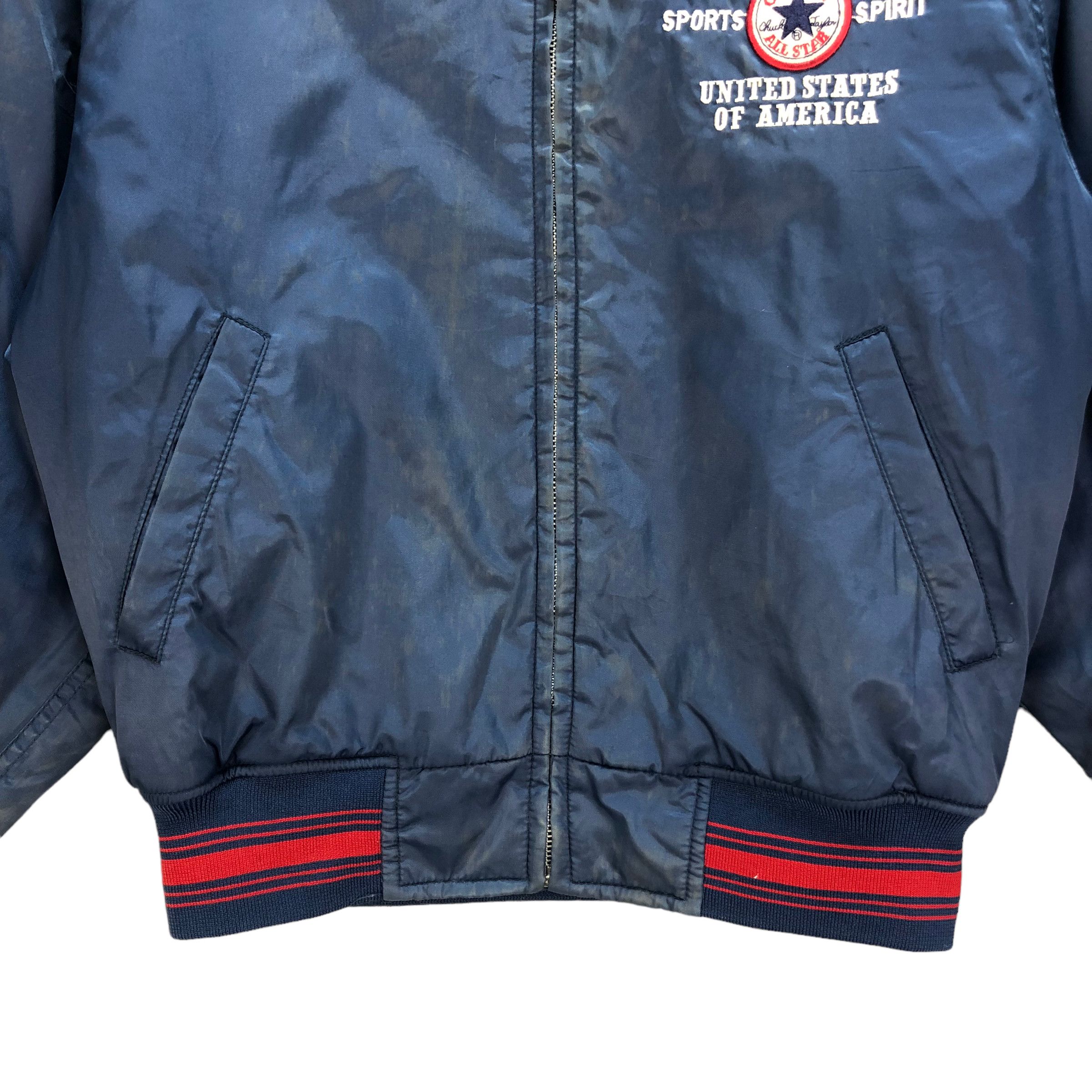 Converse TRASHED🔥 VINTAGE CONVERSE BOMBER JACKET #7237-120 Size US S / EU 44-46 / 1 - 5 Thumbnail