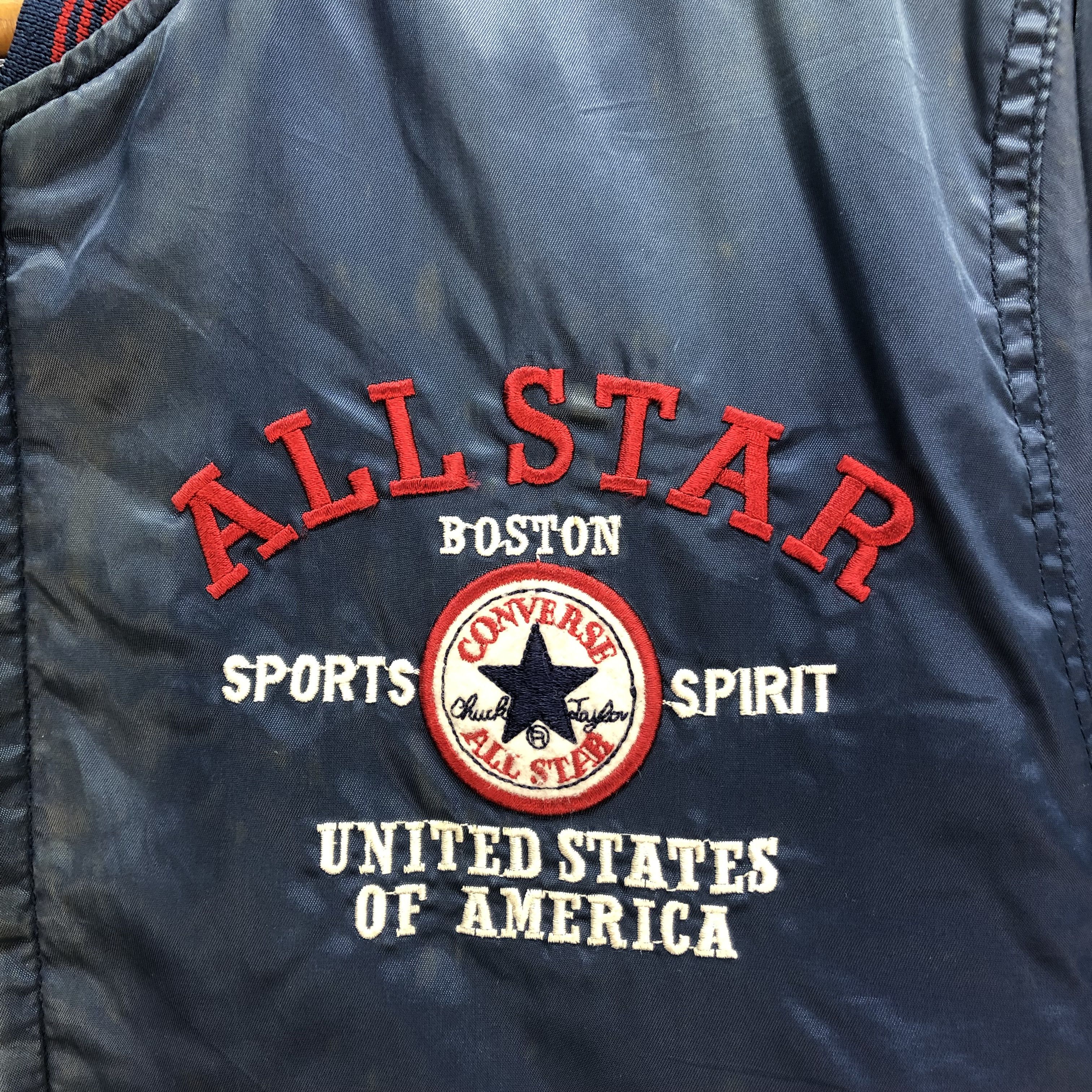 Converse TRASHED🔥 VINTAGE CONVERSE BOMBER JACKET #7237-120 Size US S / EU 44-46 / 1 - 3 Thumbnail