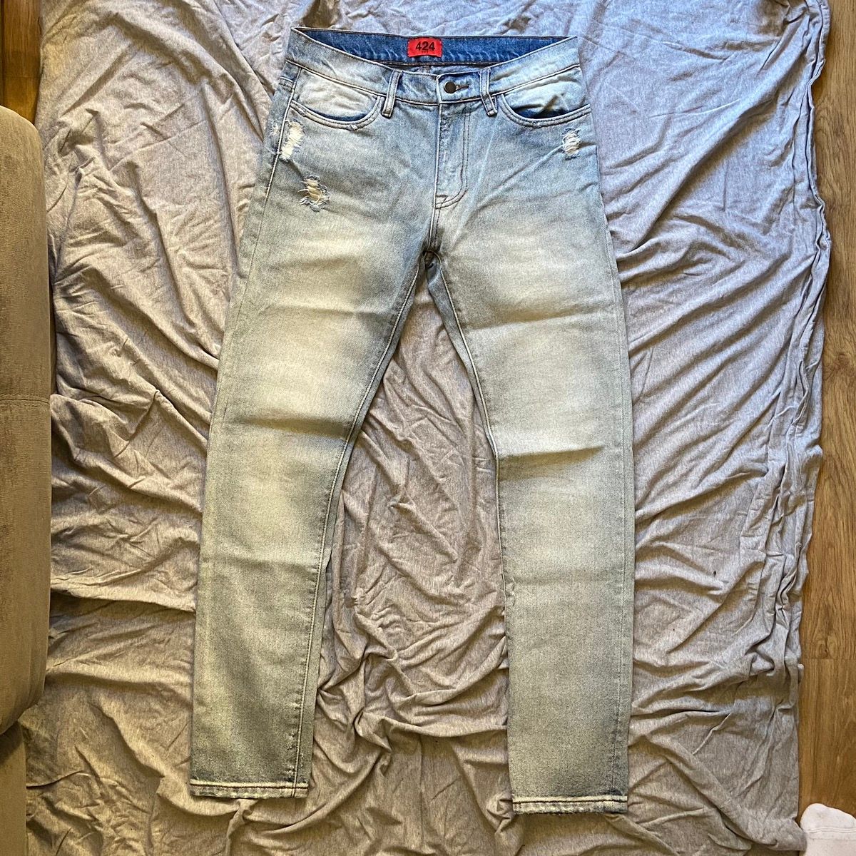 Pre-owned 424 On Fairfax 424 Denim In Blue